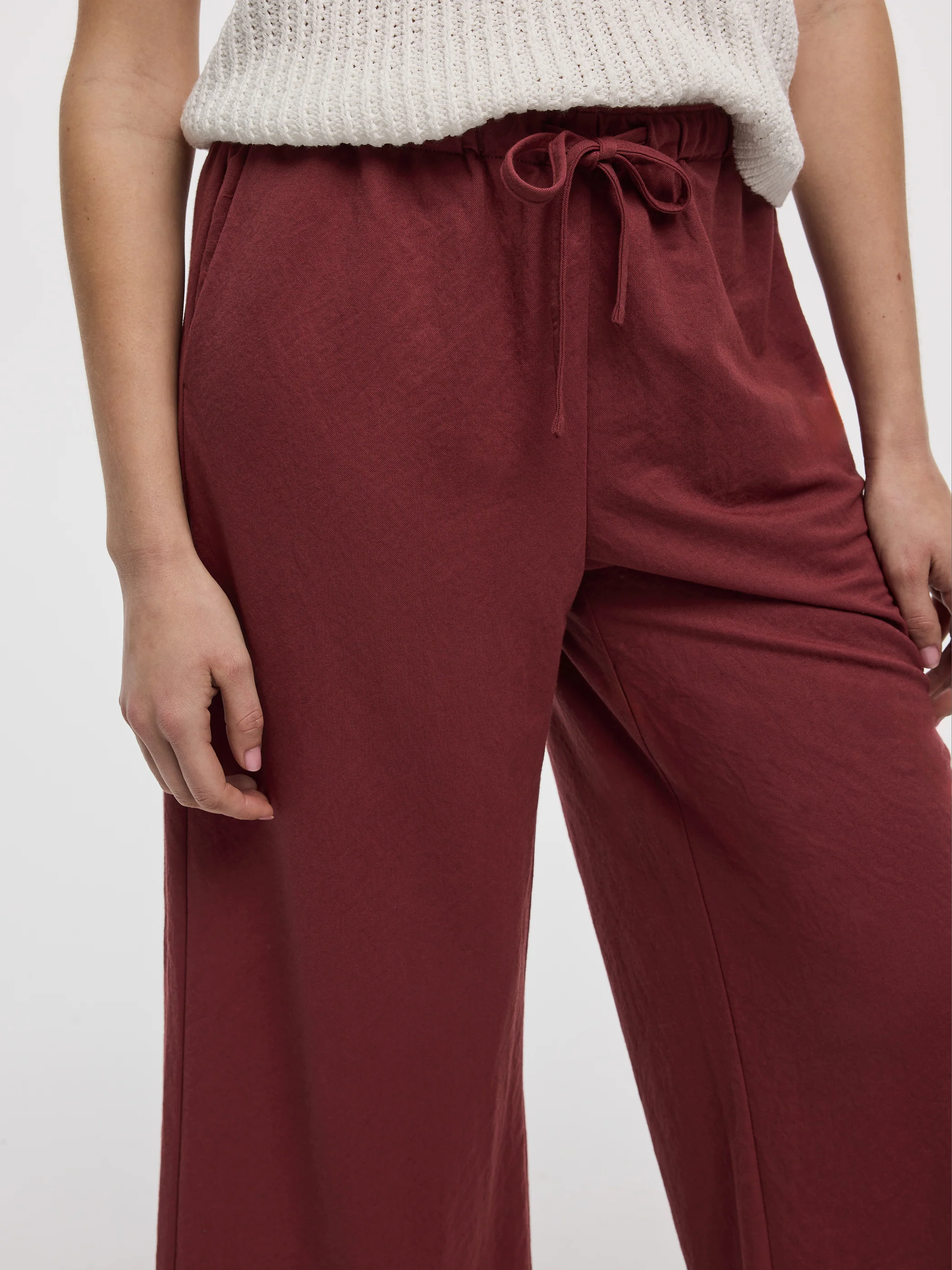 Wide-Leg Cropped Piqué Pant - Image 33