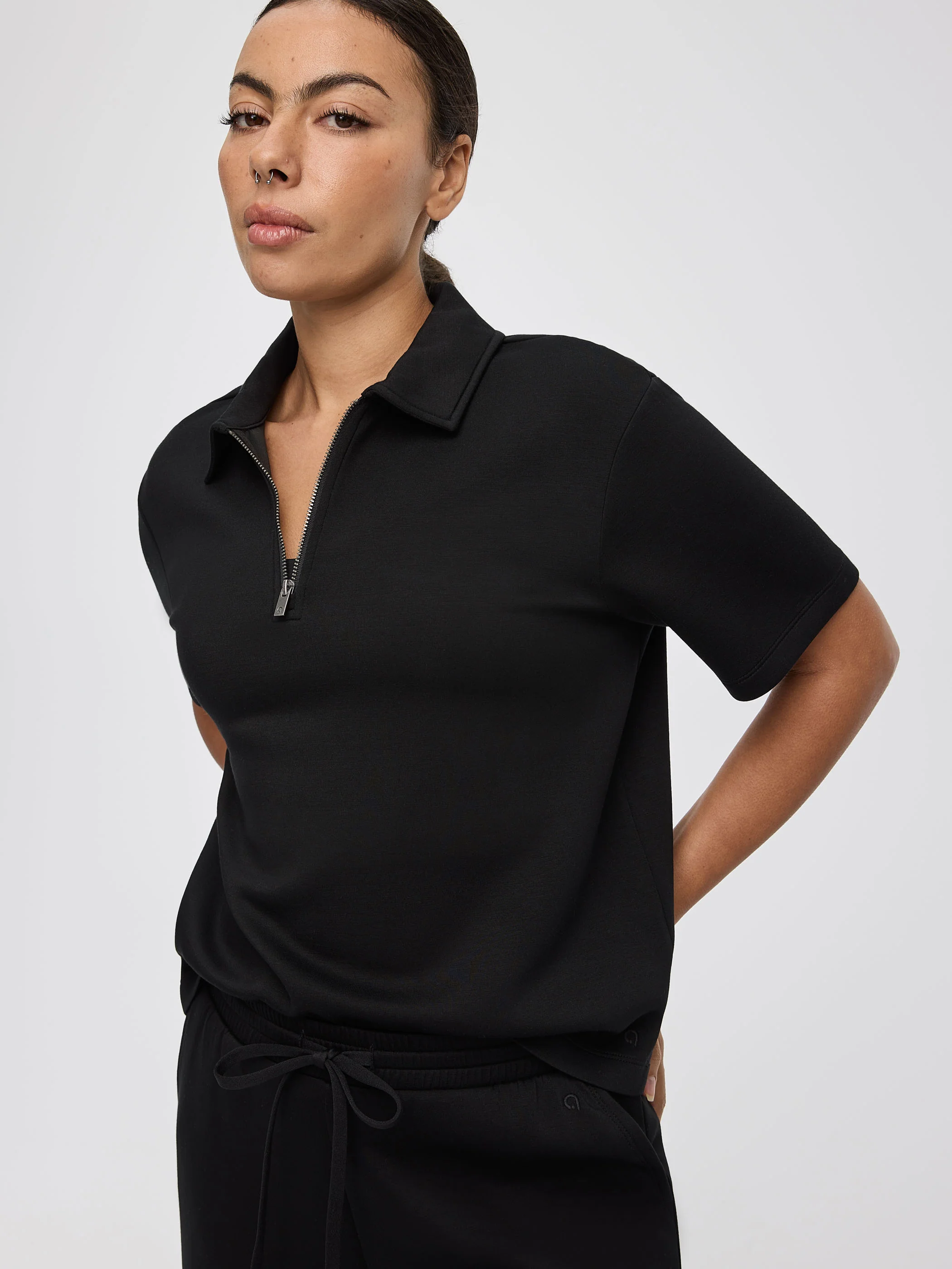 Short-Sleeve Half-Zip Polo - HYLUX - Hyba - Image 4