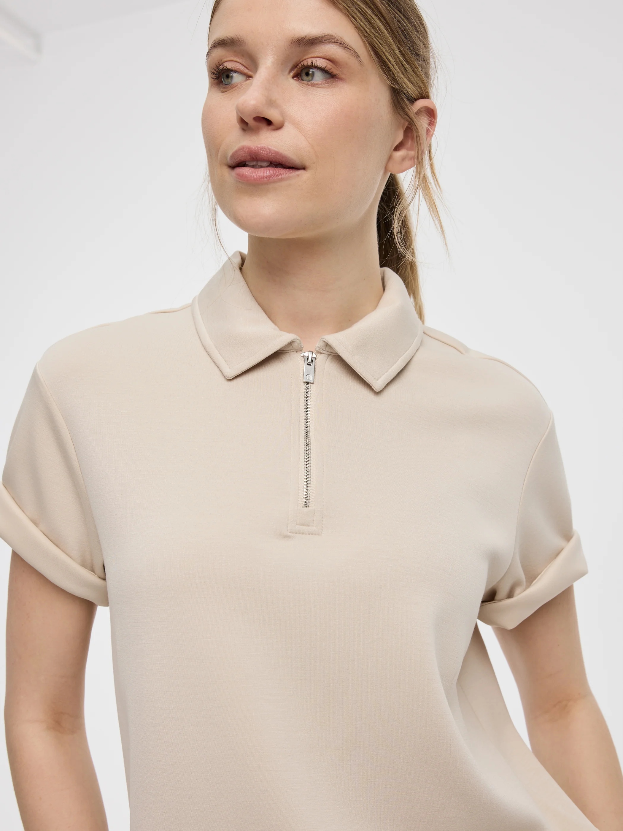 Short-Sleeve Half-Zip Polo - HYLUX - Hyba - Image 6
