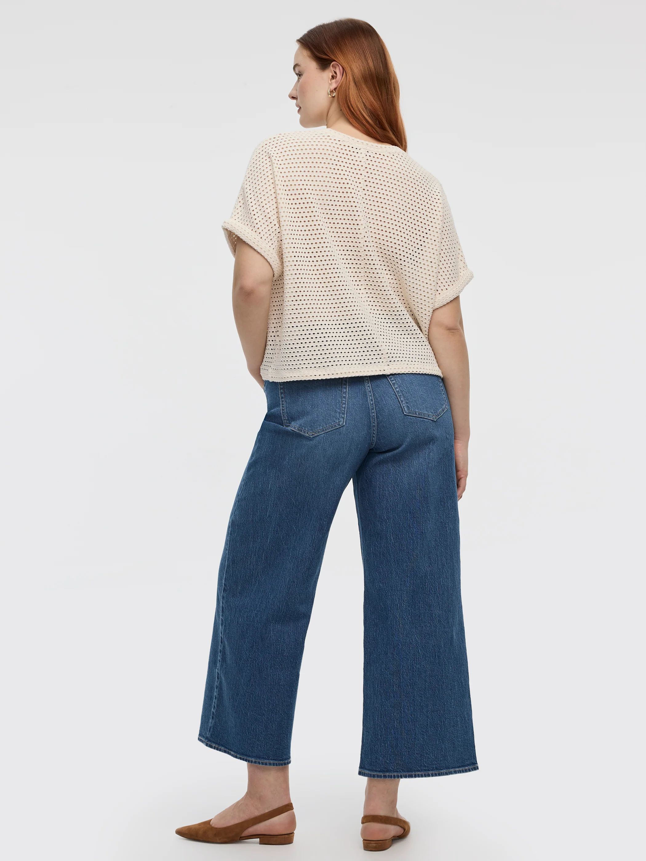 Short-Dolman-Sleeve Boat-Neck Tee - Image 3