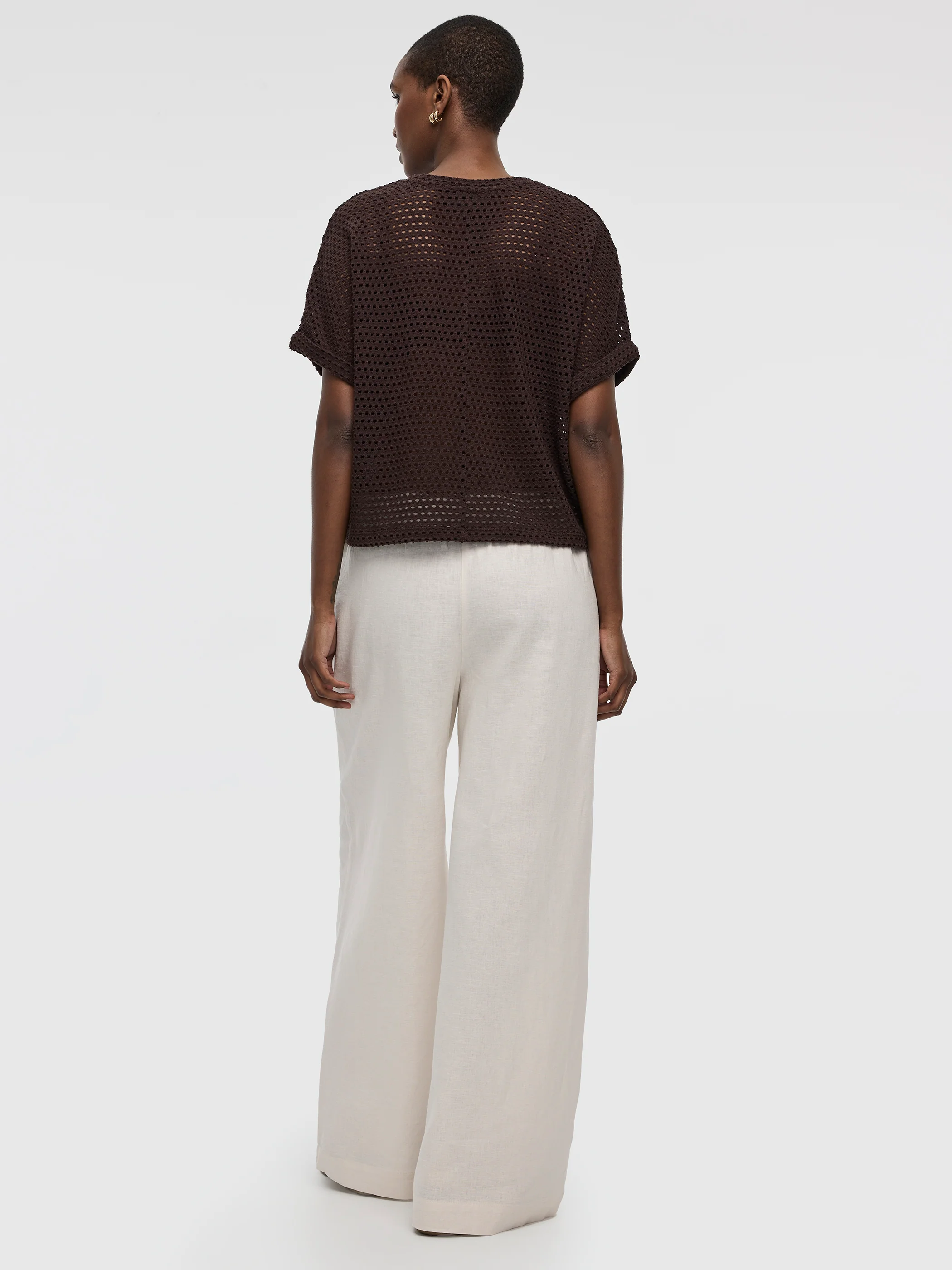 Short-Dolman-Sleeve Boat-Neck Tee - Image 7
