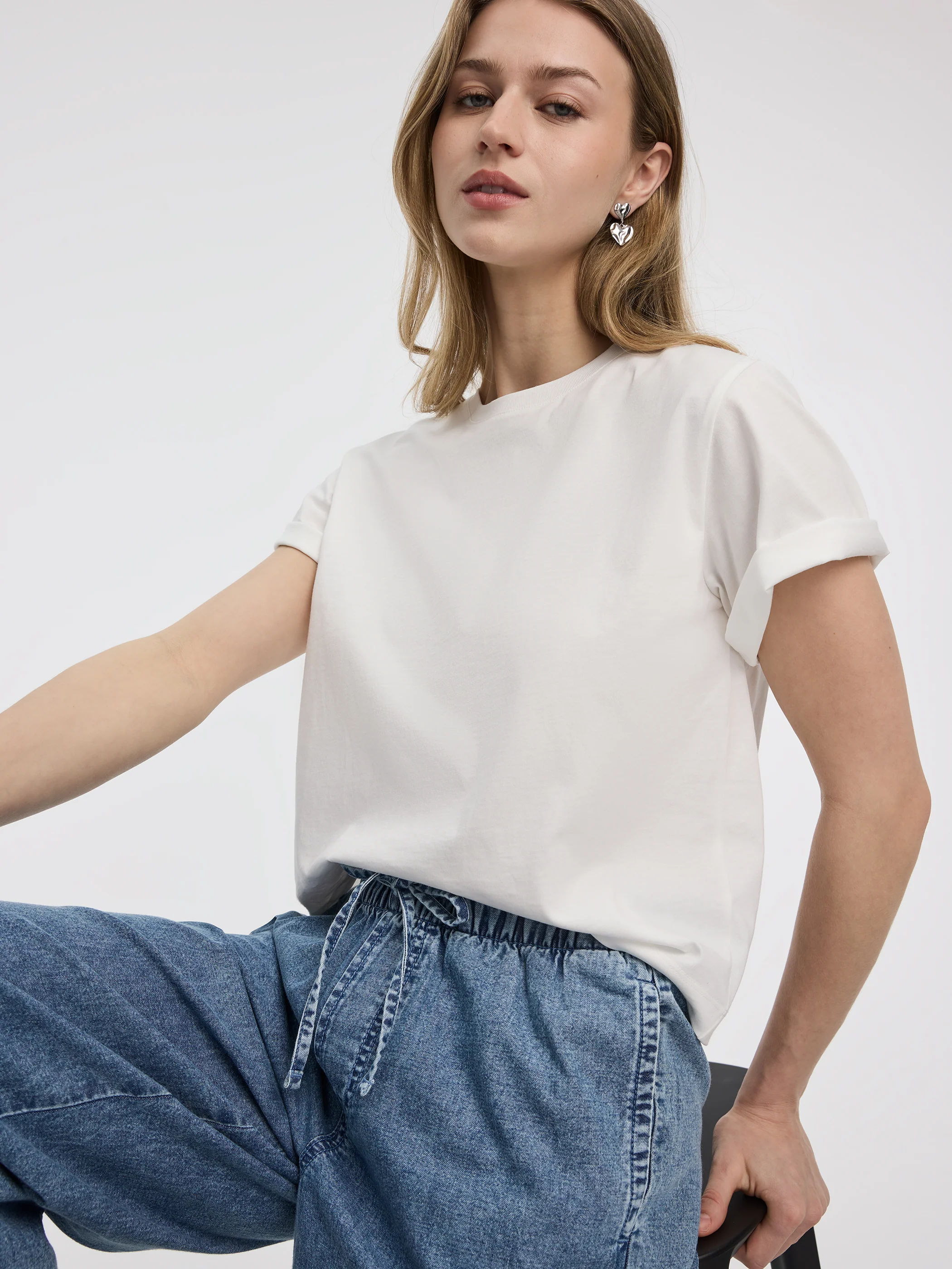 Crew-Neck Boxy T-Shirt - Image 8