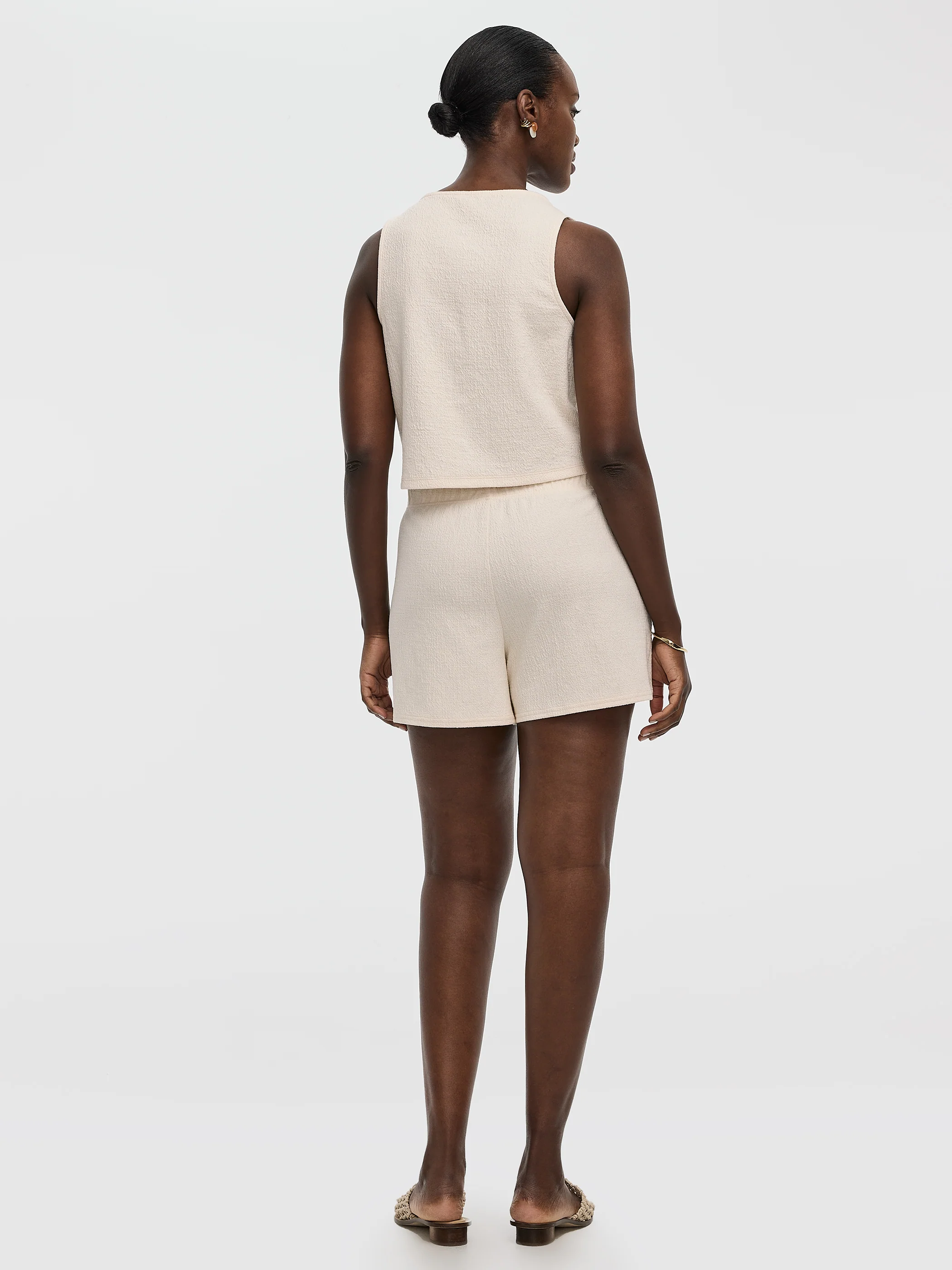 Textured-Knit Shorts - Image 3