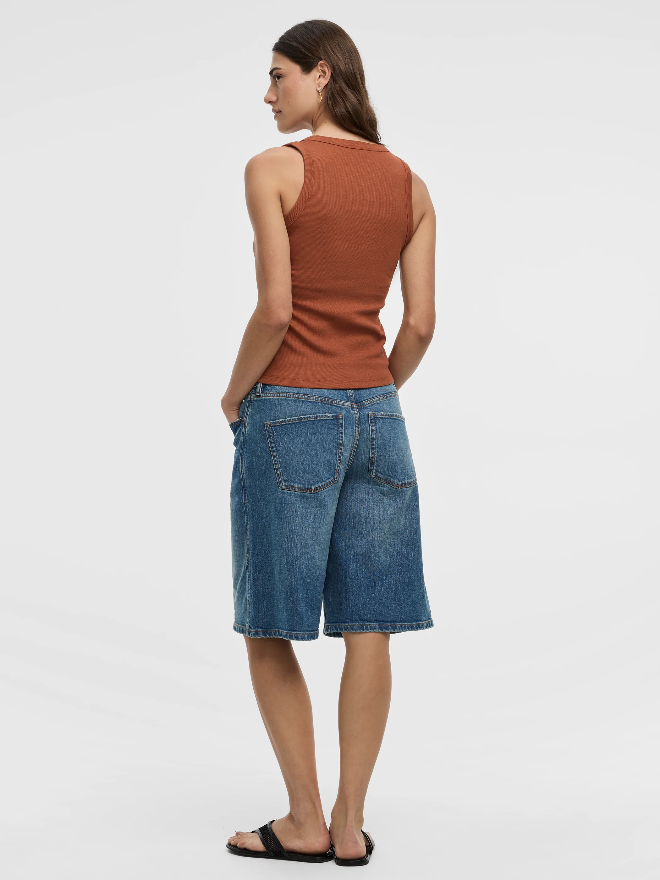 Scoop-Neck Ribbed Tank - Image 15
