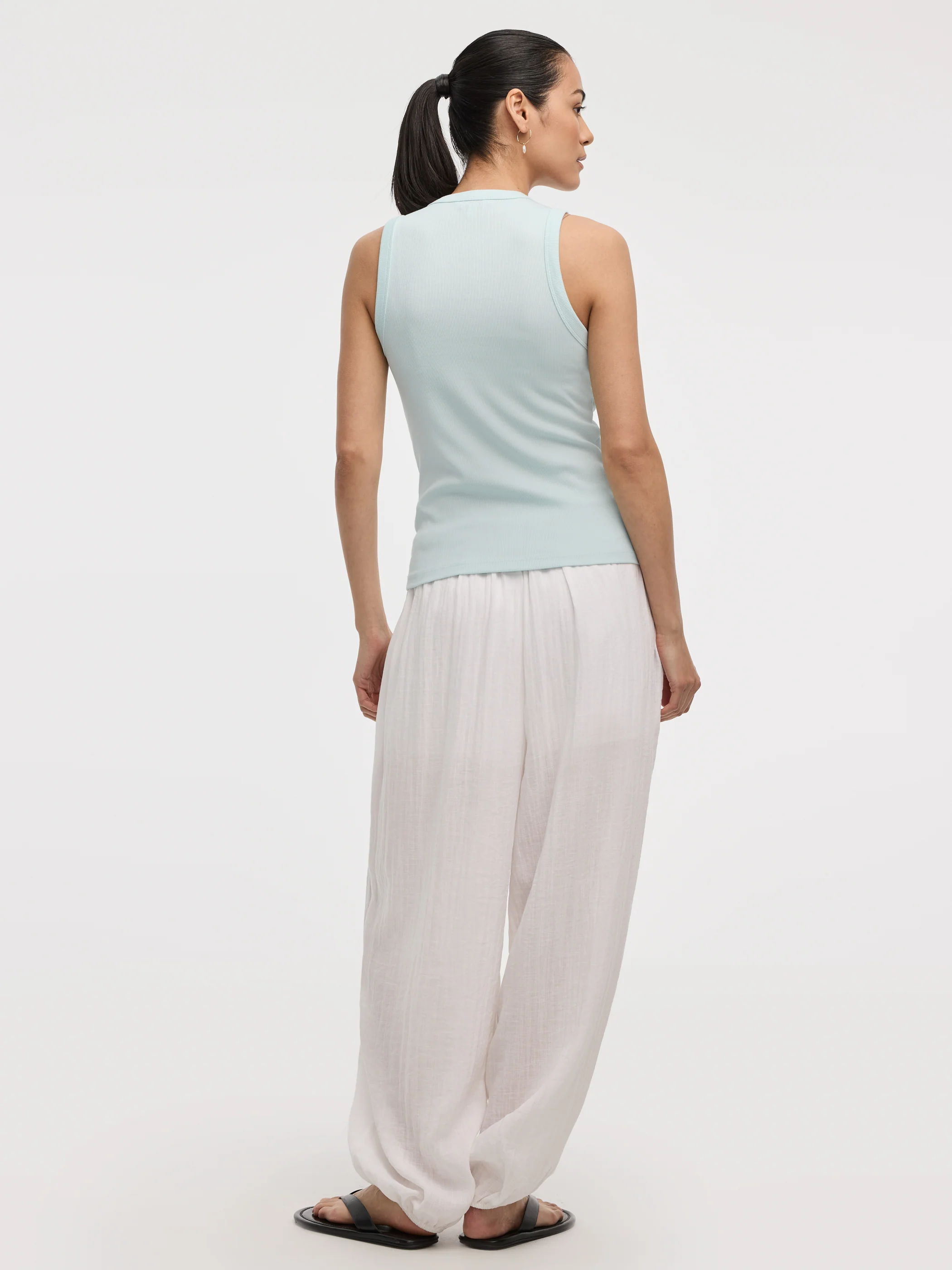 Scoop-Neck Ribbed Tank - Image 27