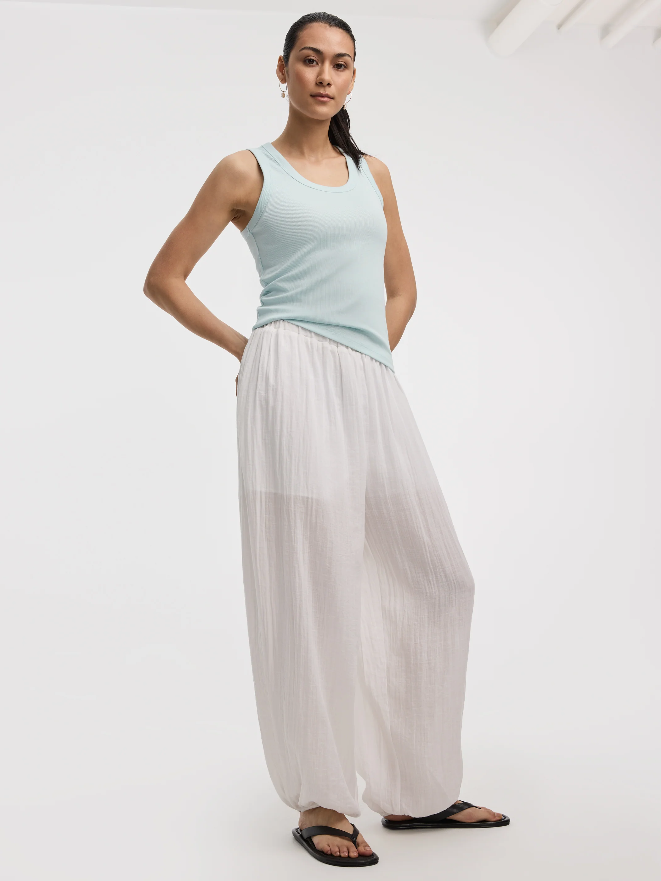 Scoop-Neck Ribbed Tank - Image 28