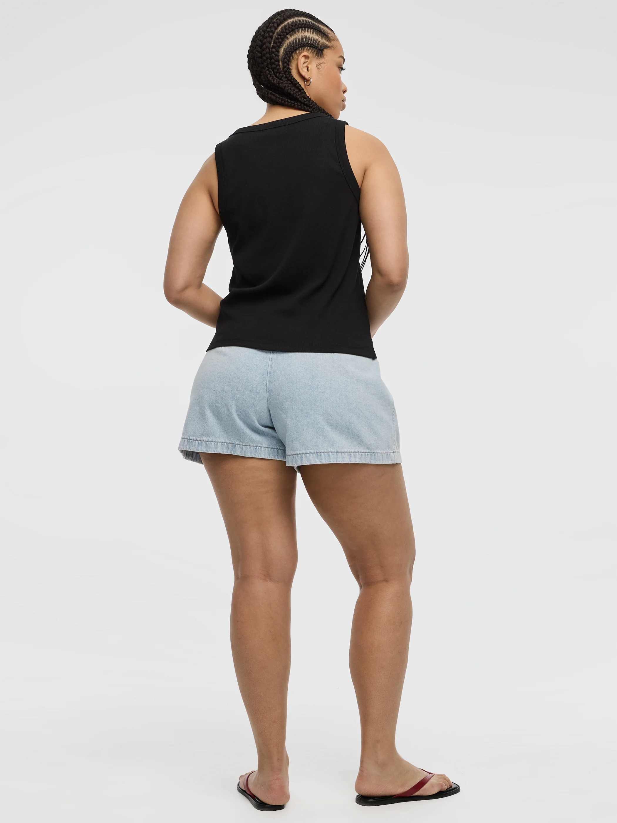 Scoop-Neck Ribbed Tank - Image 3