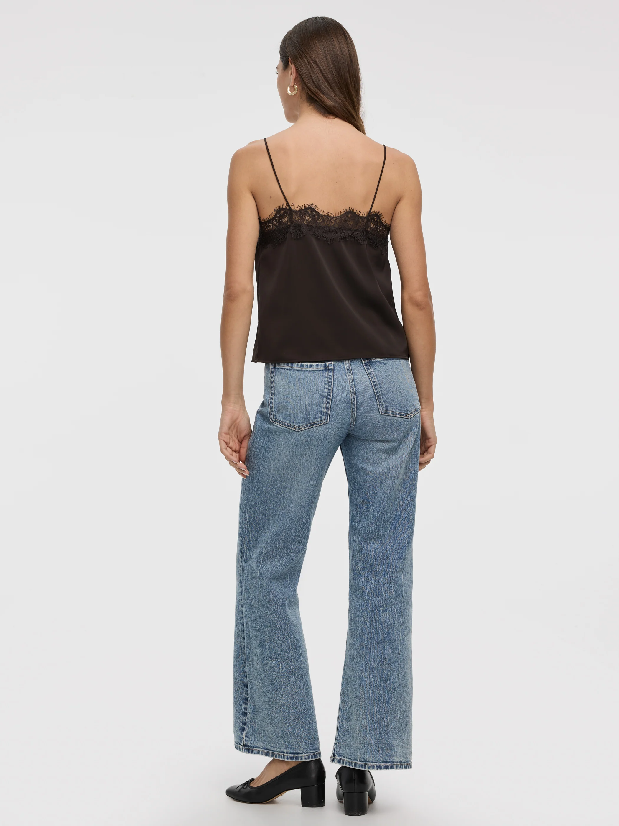 V-Neck Cami with Lace Trim - Image 7