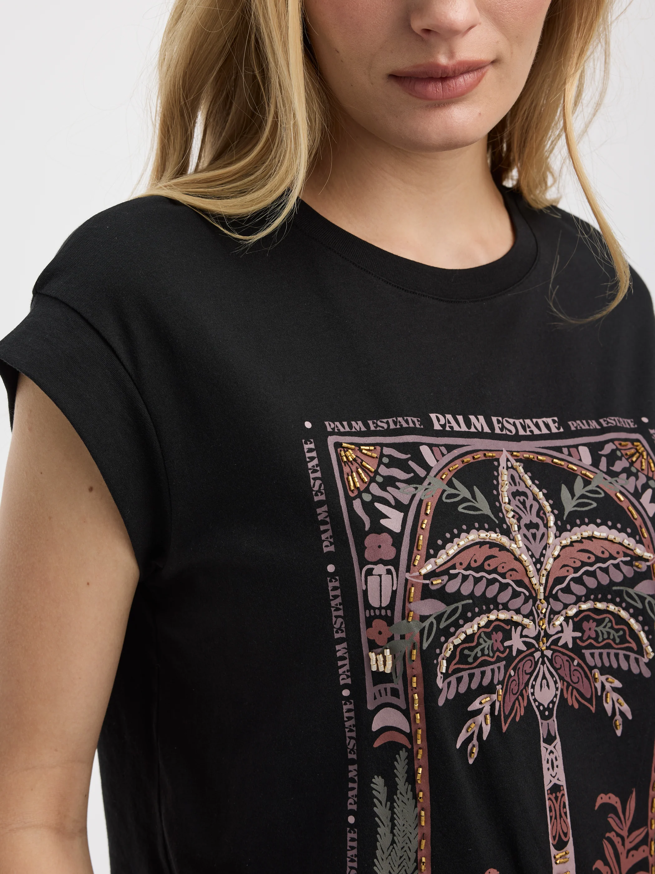 Extended-Sleeve Crew-Neck Tee - Image 2