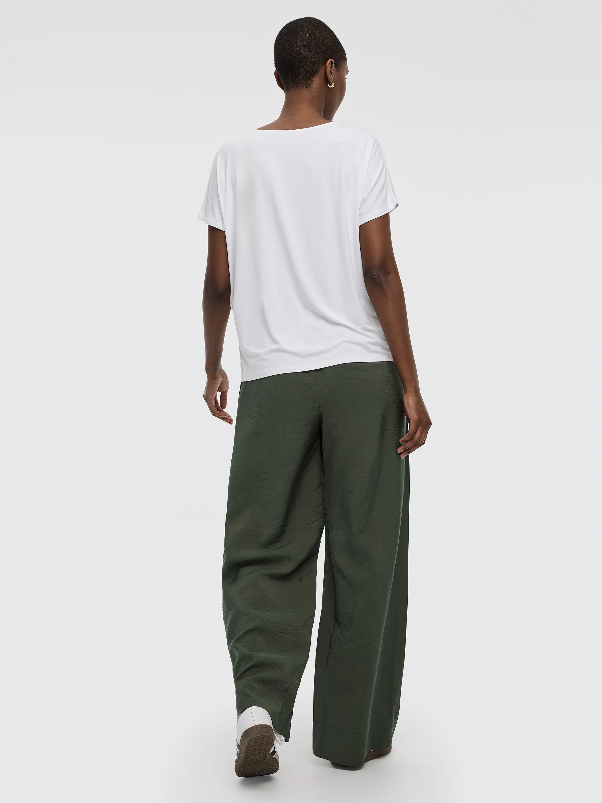 Short-Dolman-Sleeve Boat-Neck T-Shirt - Image 3