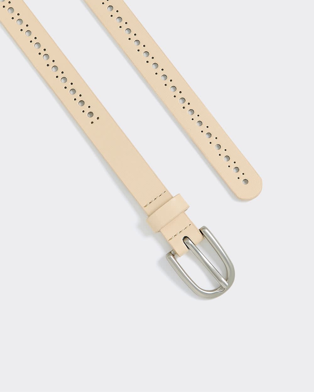 Laser-Cut Faux Leather Belt - Image 3