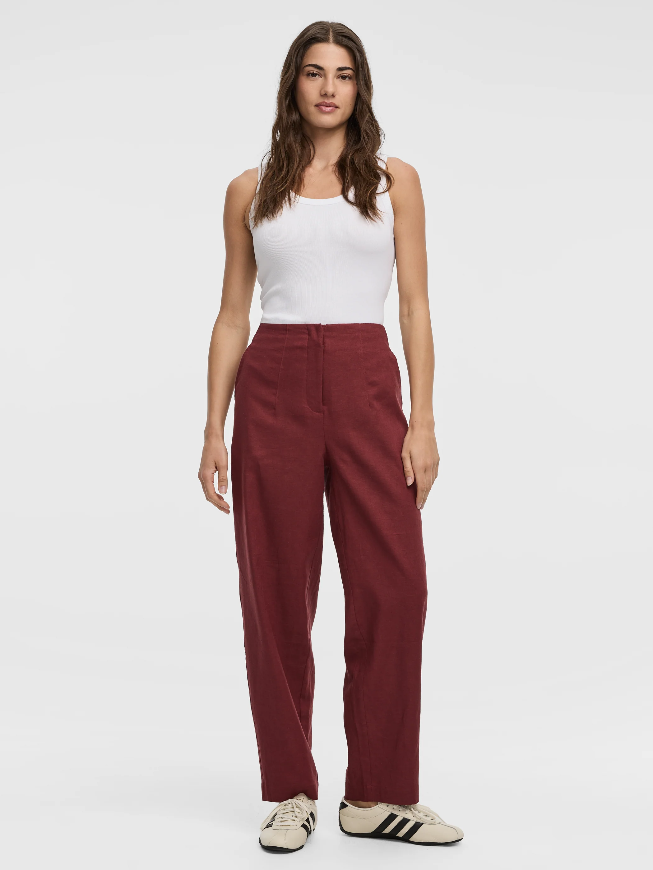 Linen Blend Barrel Pant - Image 11