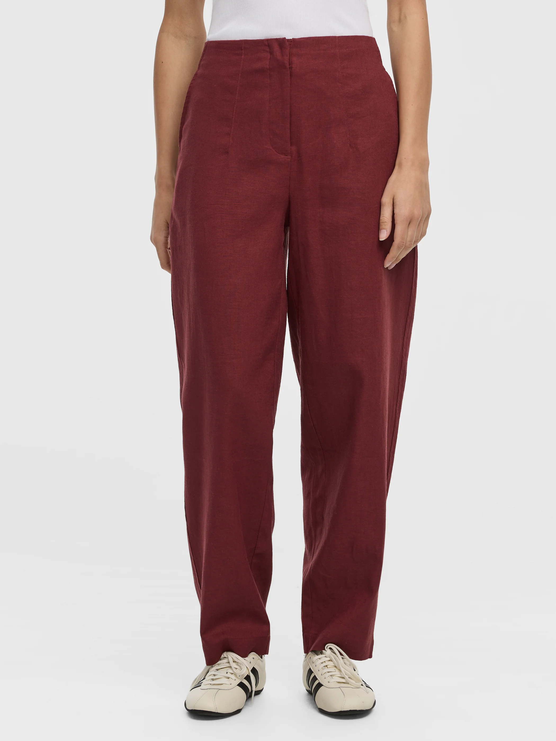 Linen Blend Barrel Pant - Image 12