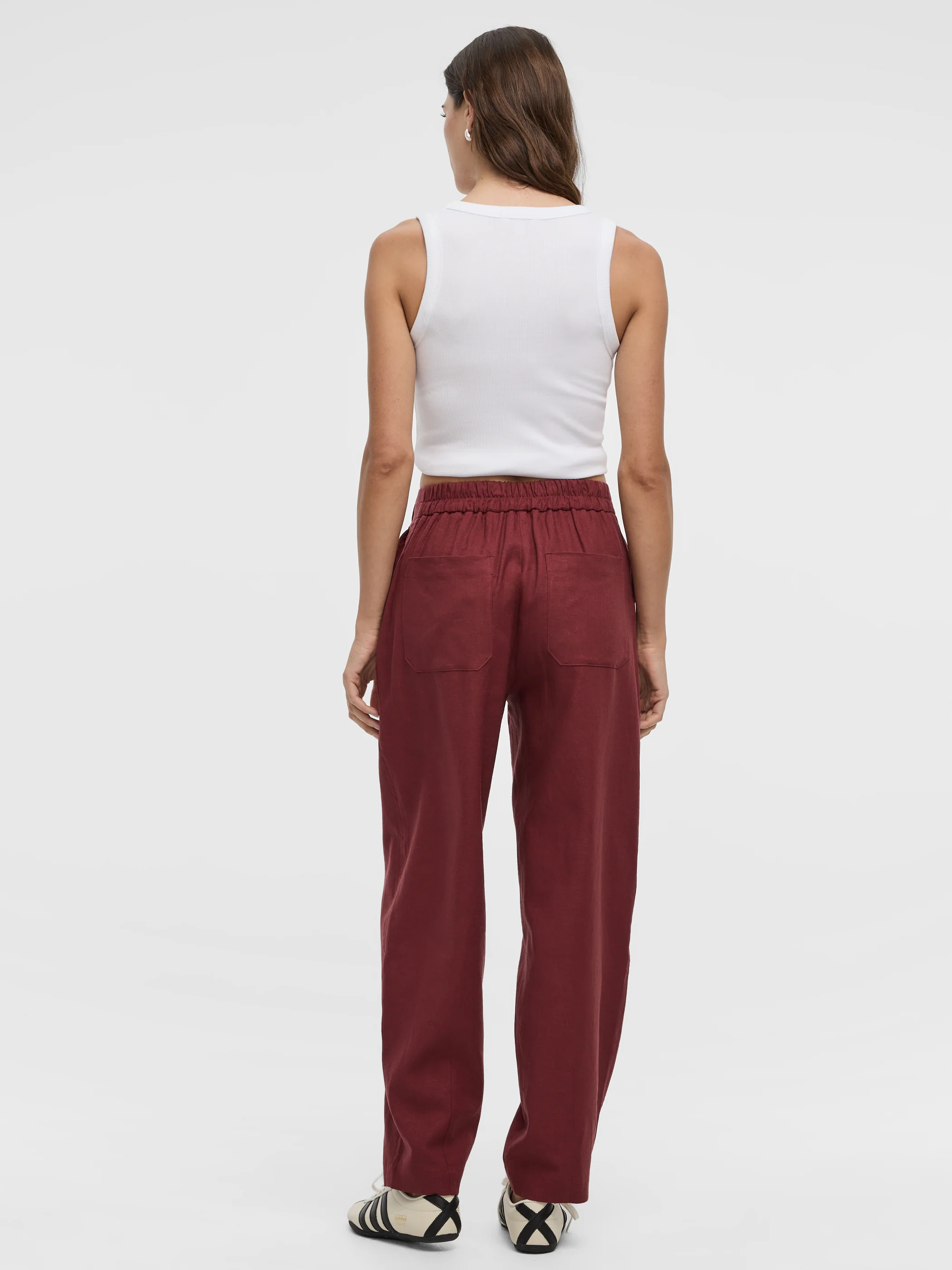 Linen Blend Barrel Pant - Image 14