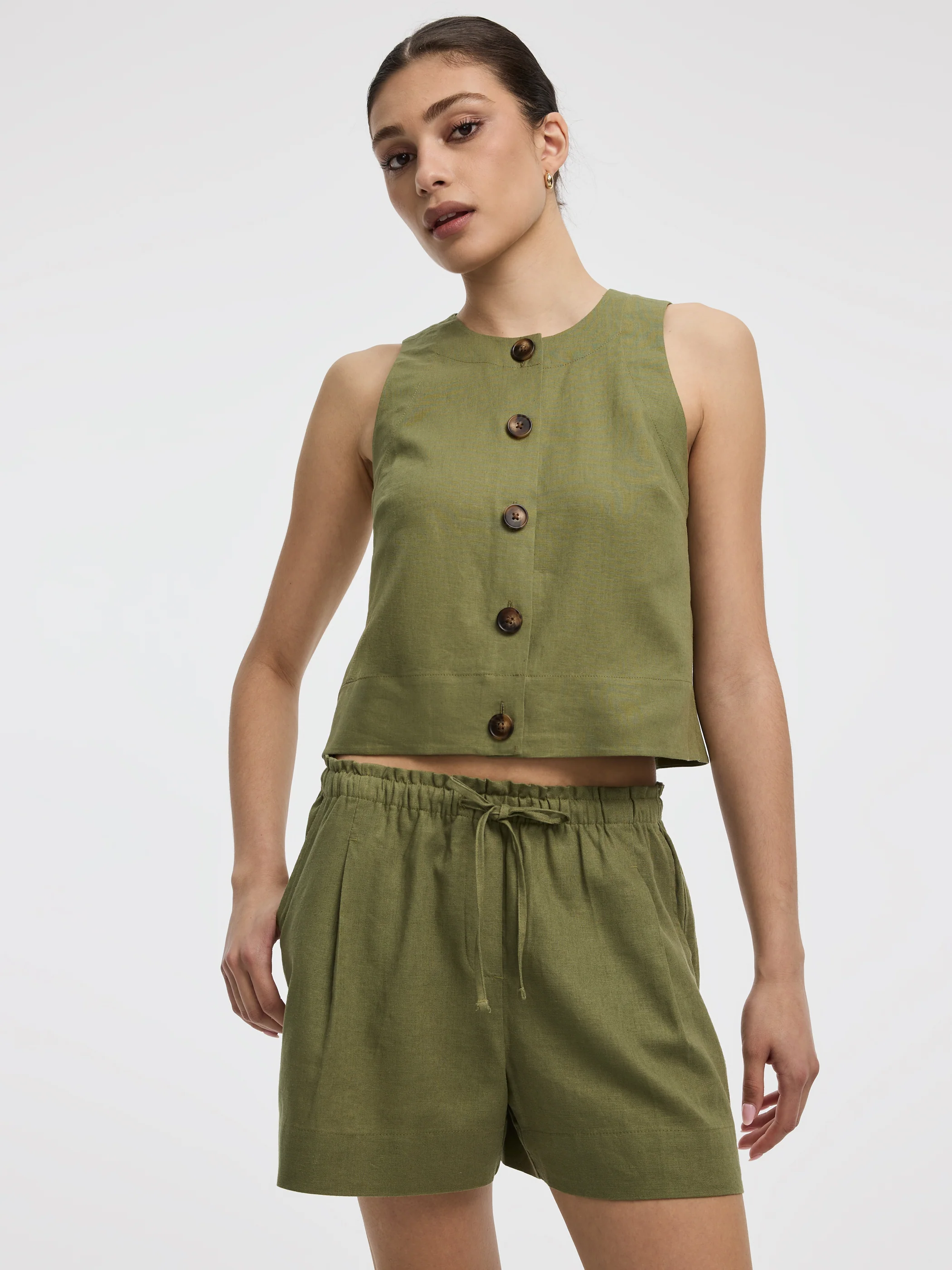 Linen-Blend Vest - Image 9