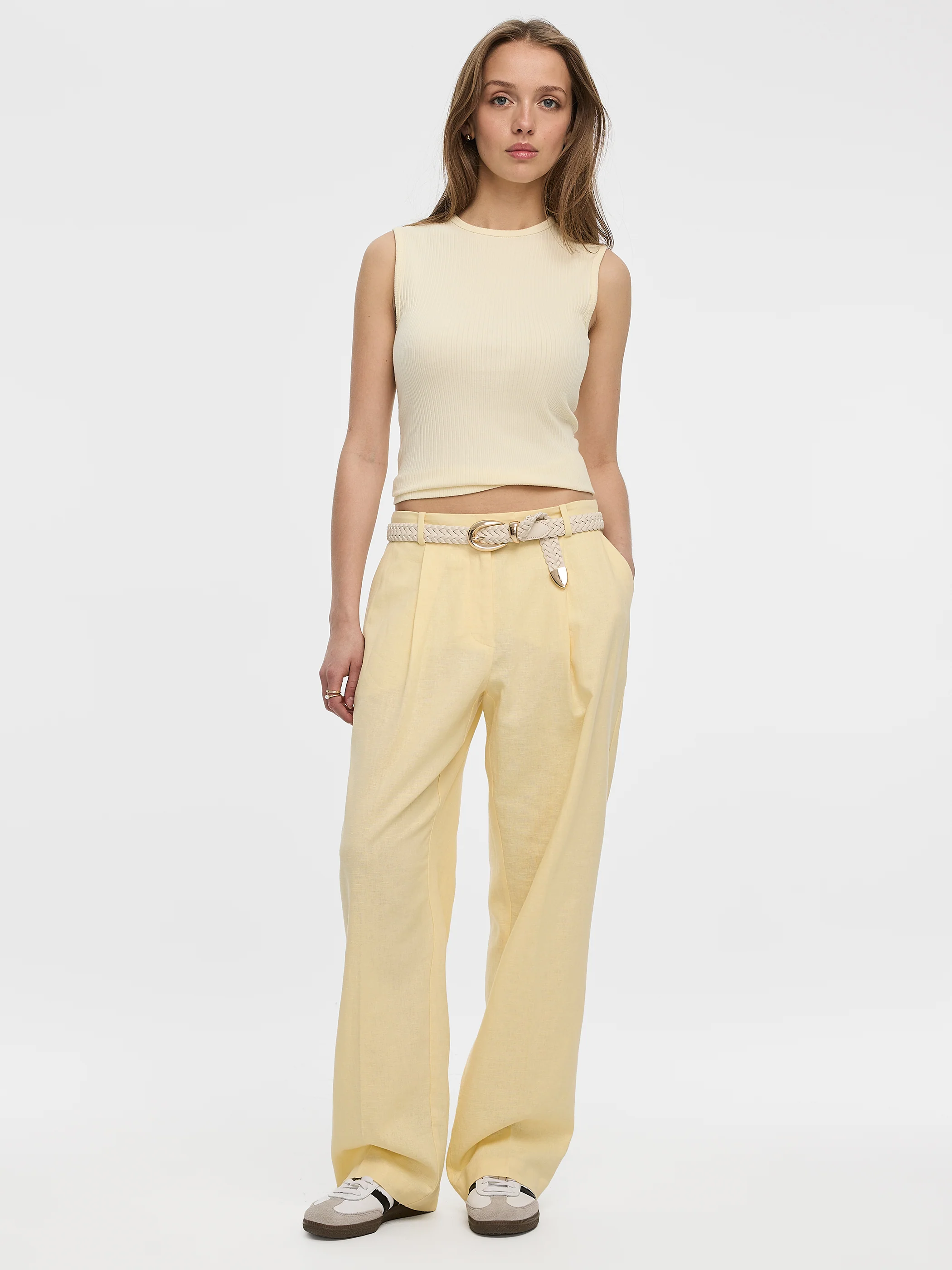 Linen-Blend Straight-Leg High-Rise Pant - Image 16
