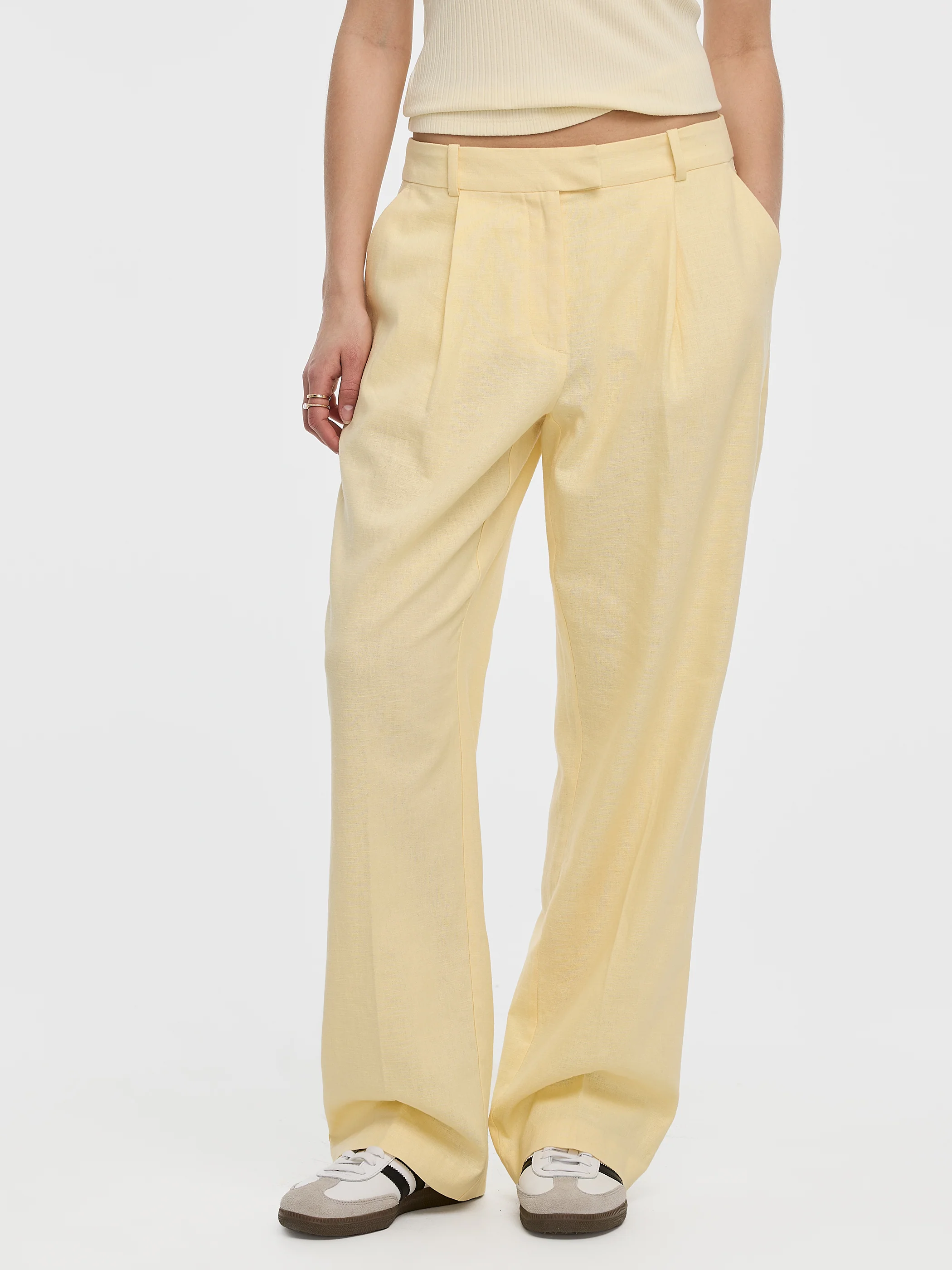 Linen-Blend Straight-Leg High-Rise Pant - Image 17