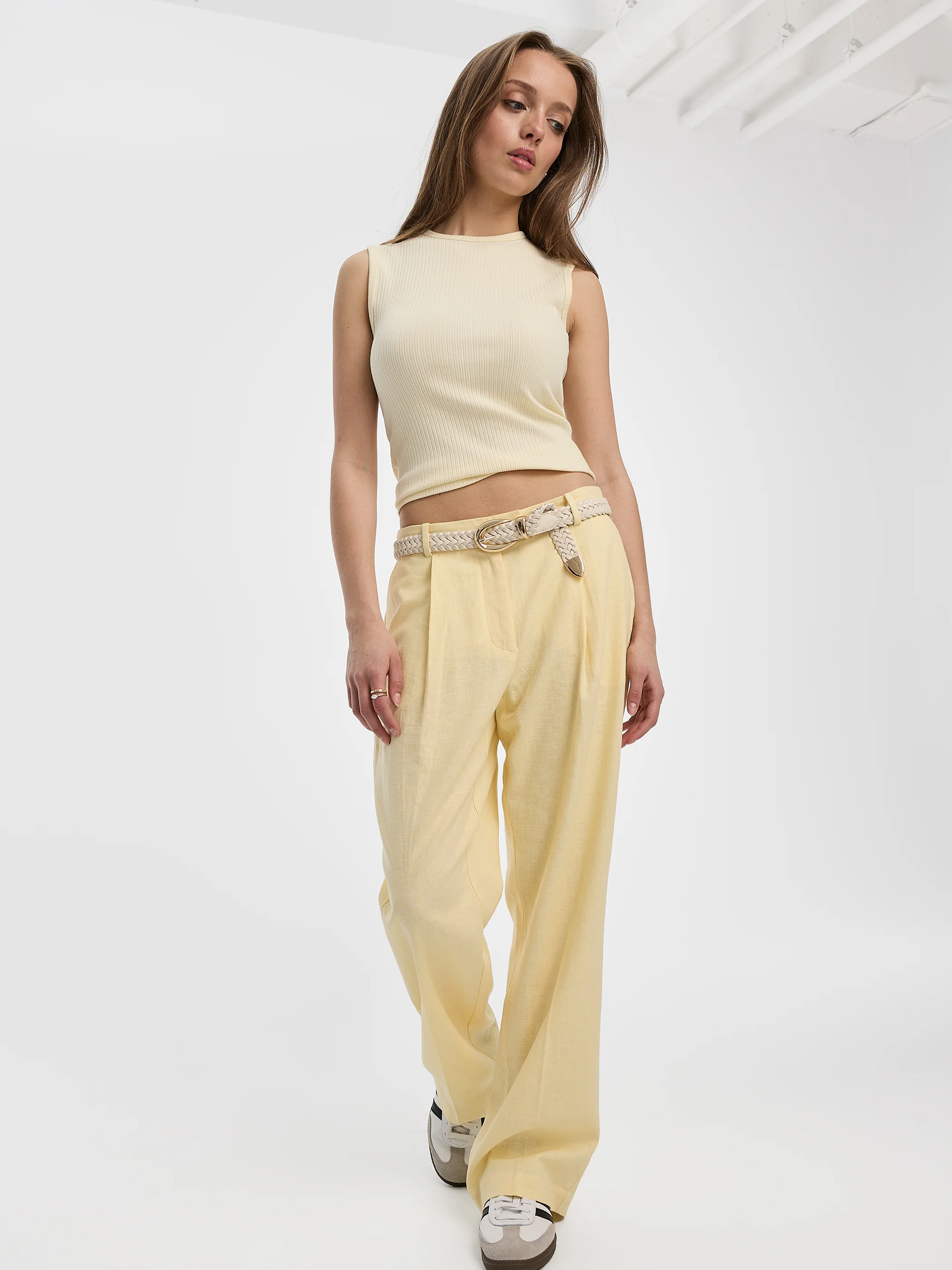 Linen-Blend Straight-Leg High-Rise Pant - Image 20