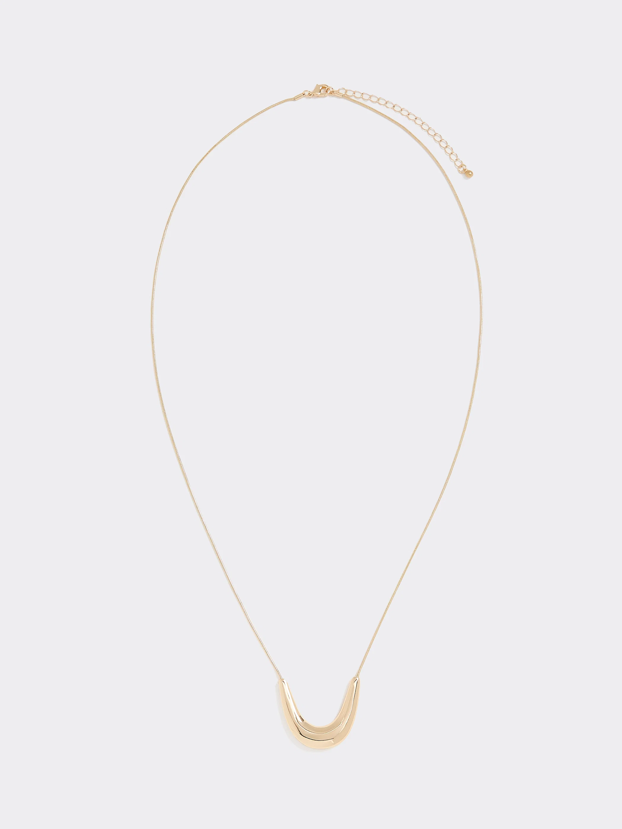 Long Necklace with U-Shaped Pendant - Image 4