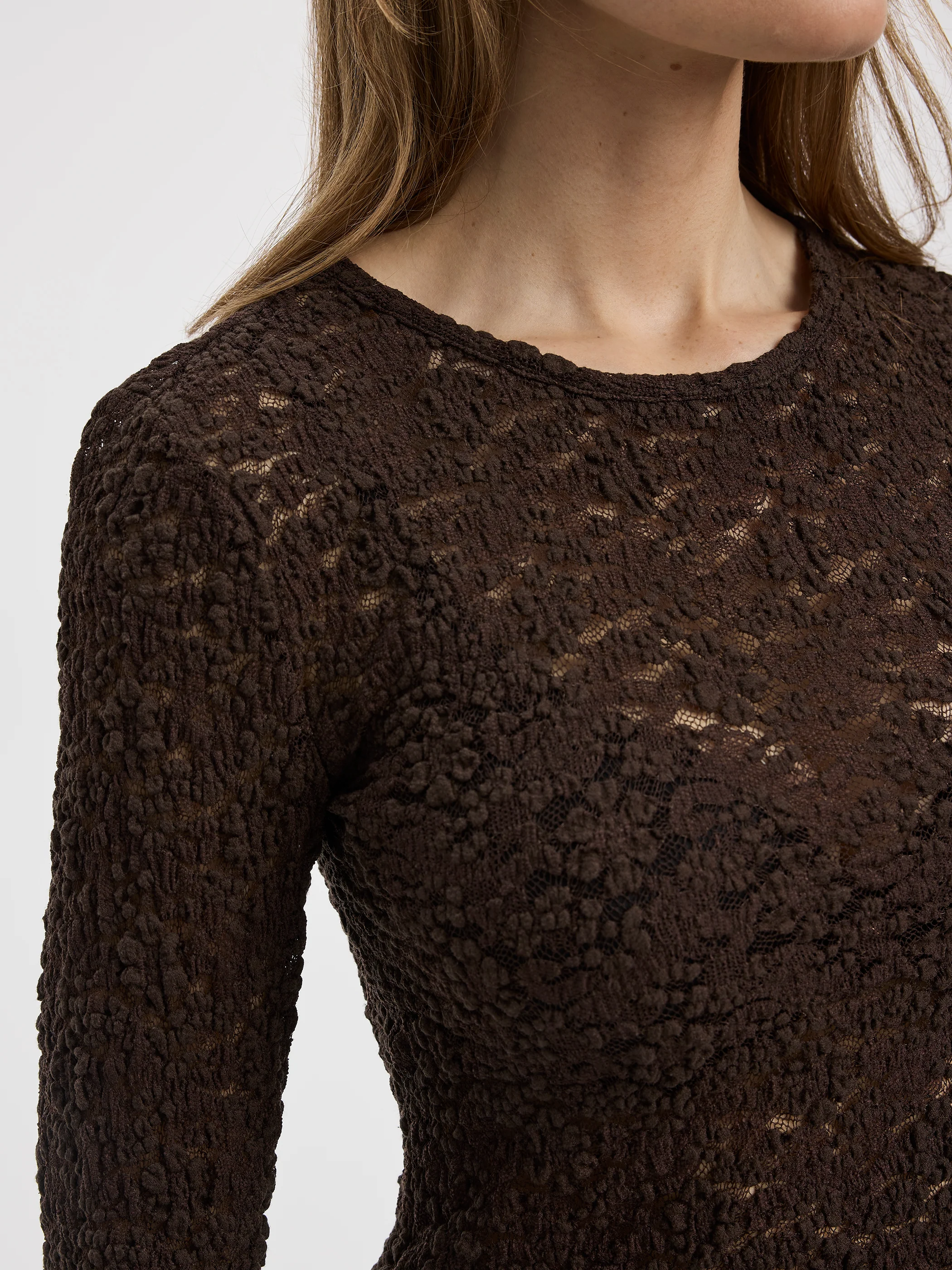 Long-Sleeve Lace Top - Image 6