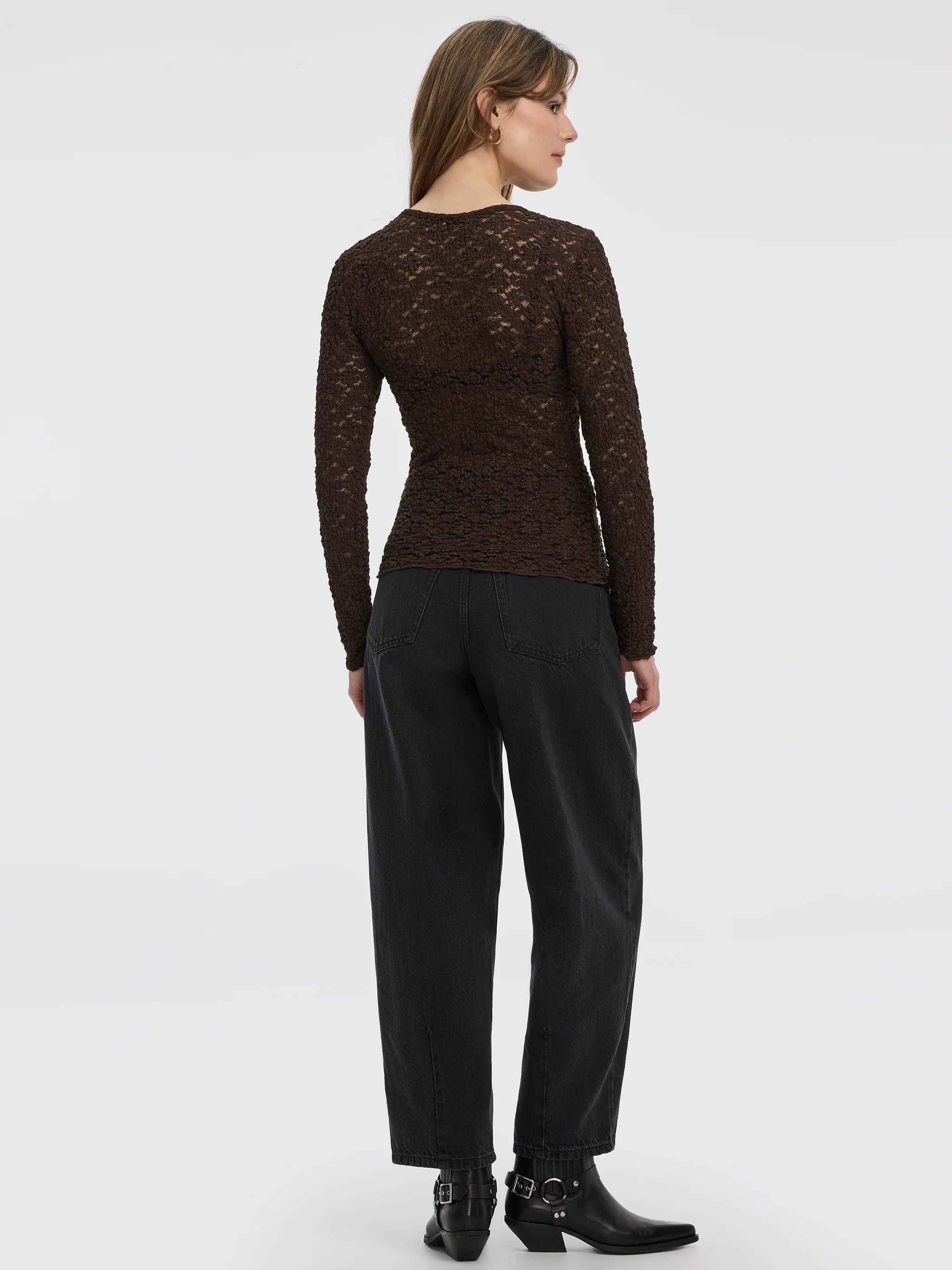 Long-Sleeve Lace Top - Image 7