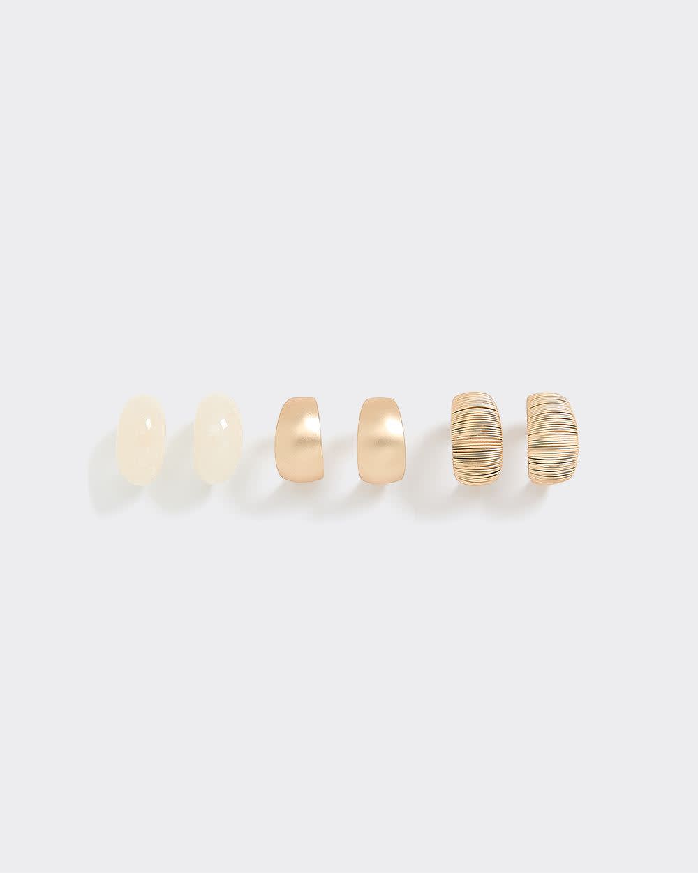 Matte Hoops - 3 Pairs - Image 5