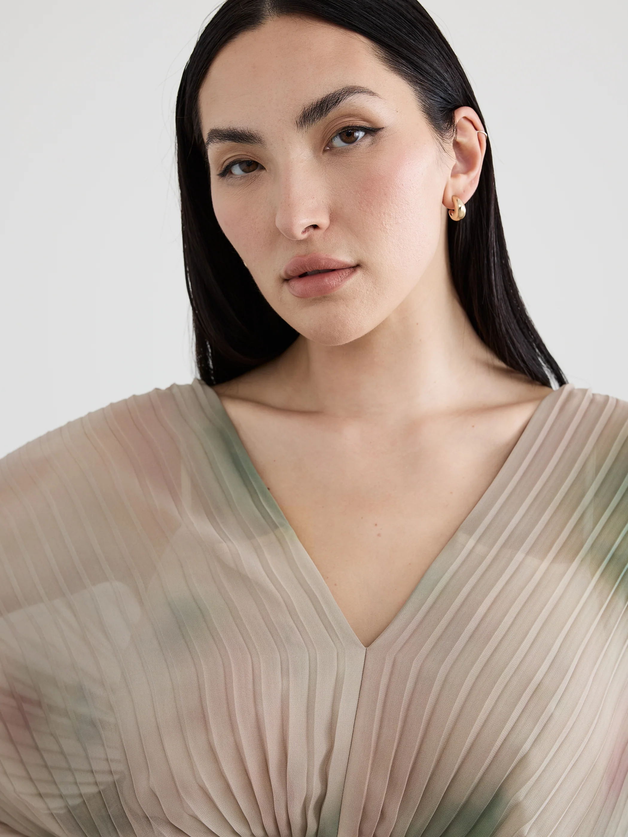 Maxi Dress with V Neckline - Image 4