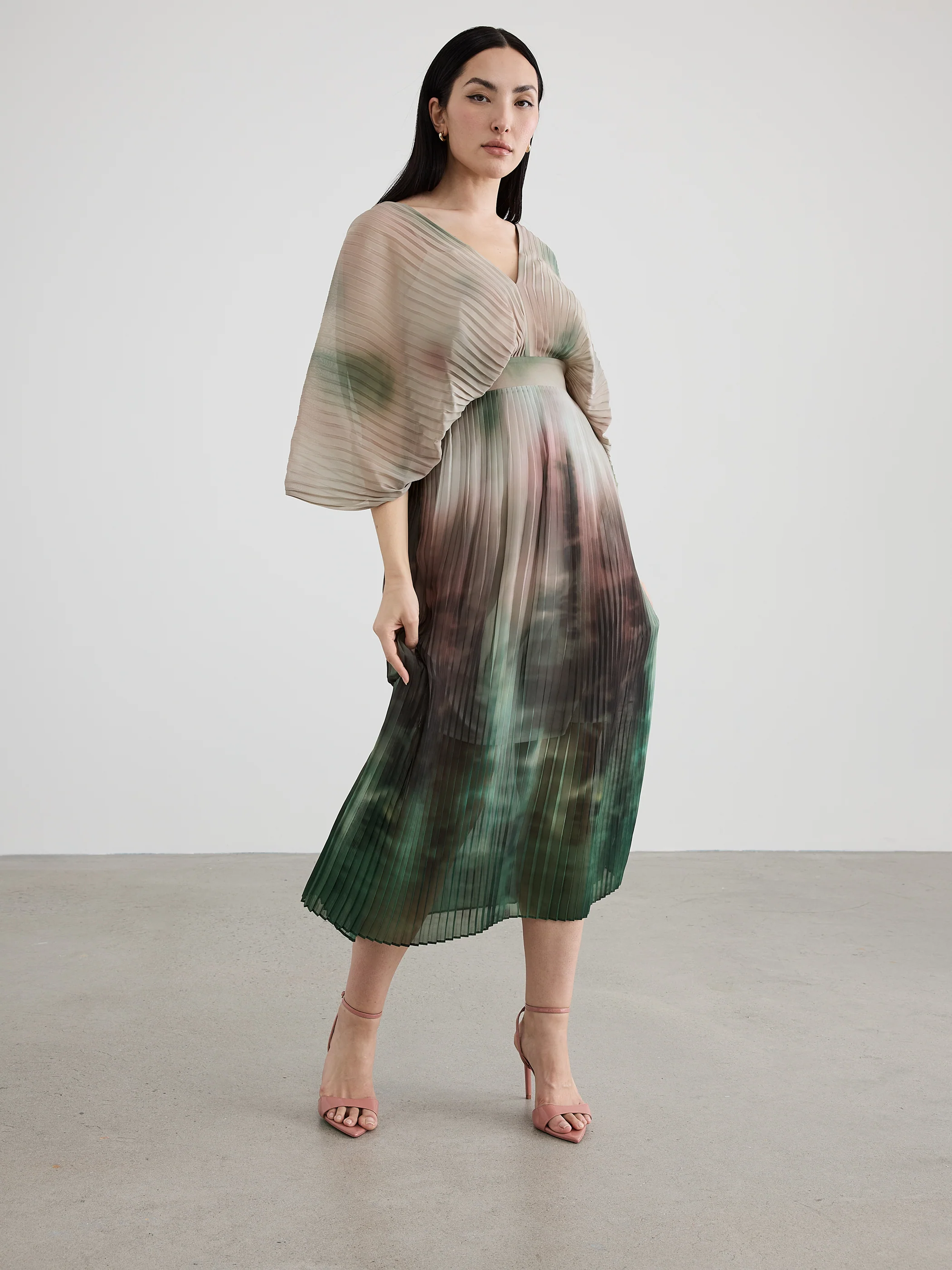 Maxi Dress with V Neckline - Image 5