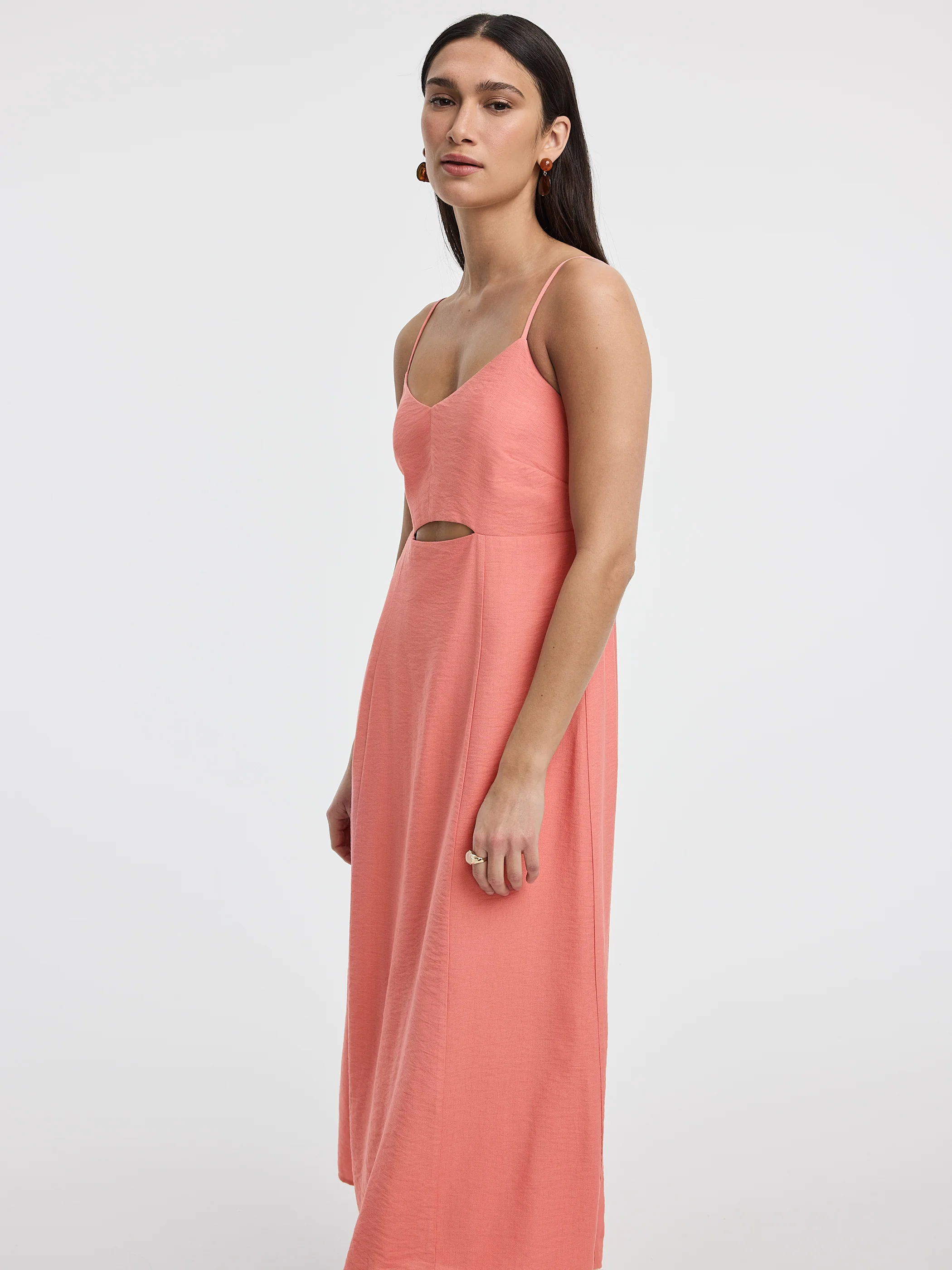 Sleeveless Maxi Dress with Cut-Out Detail - Image 4