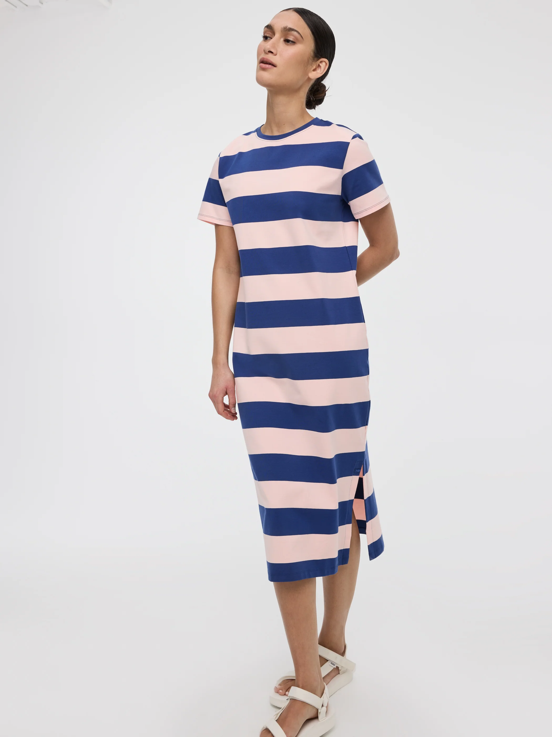 Striped T-Shirt Dress - Hyba - Image 4