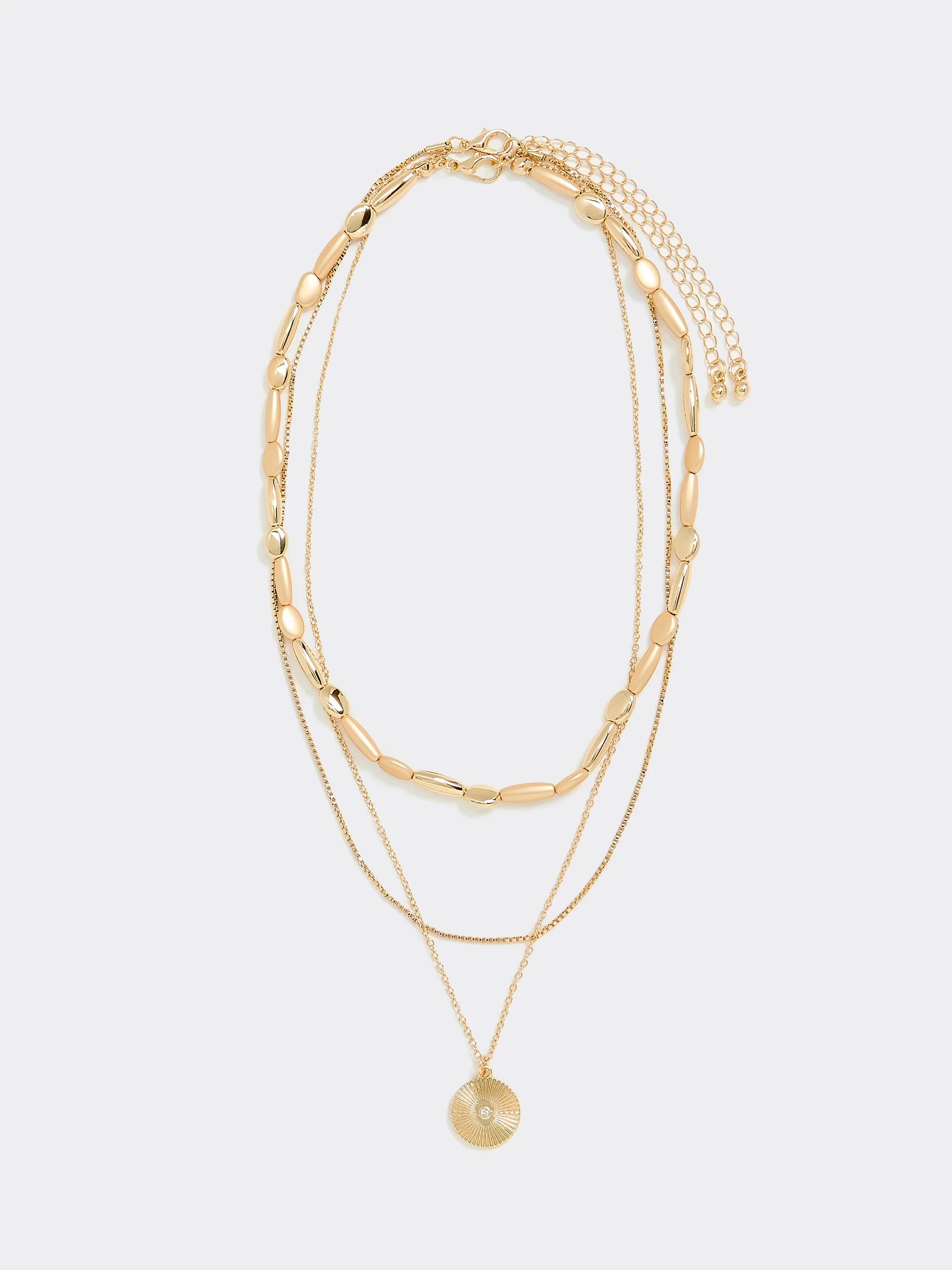 Multilayer Short Necklace with Pendant - Image 3