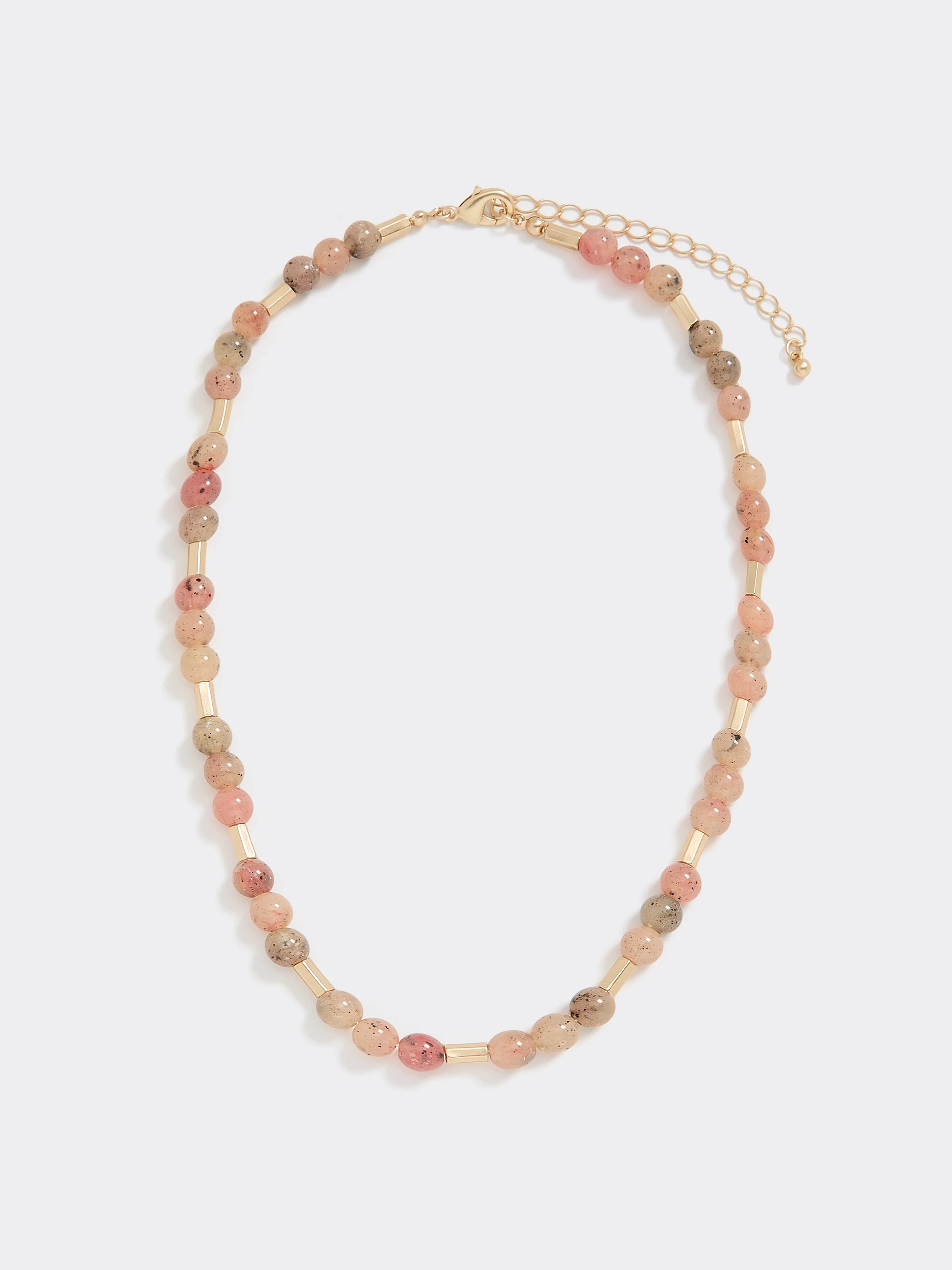 Short Necklace with Resin and Metal Beads - Image 2