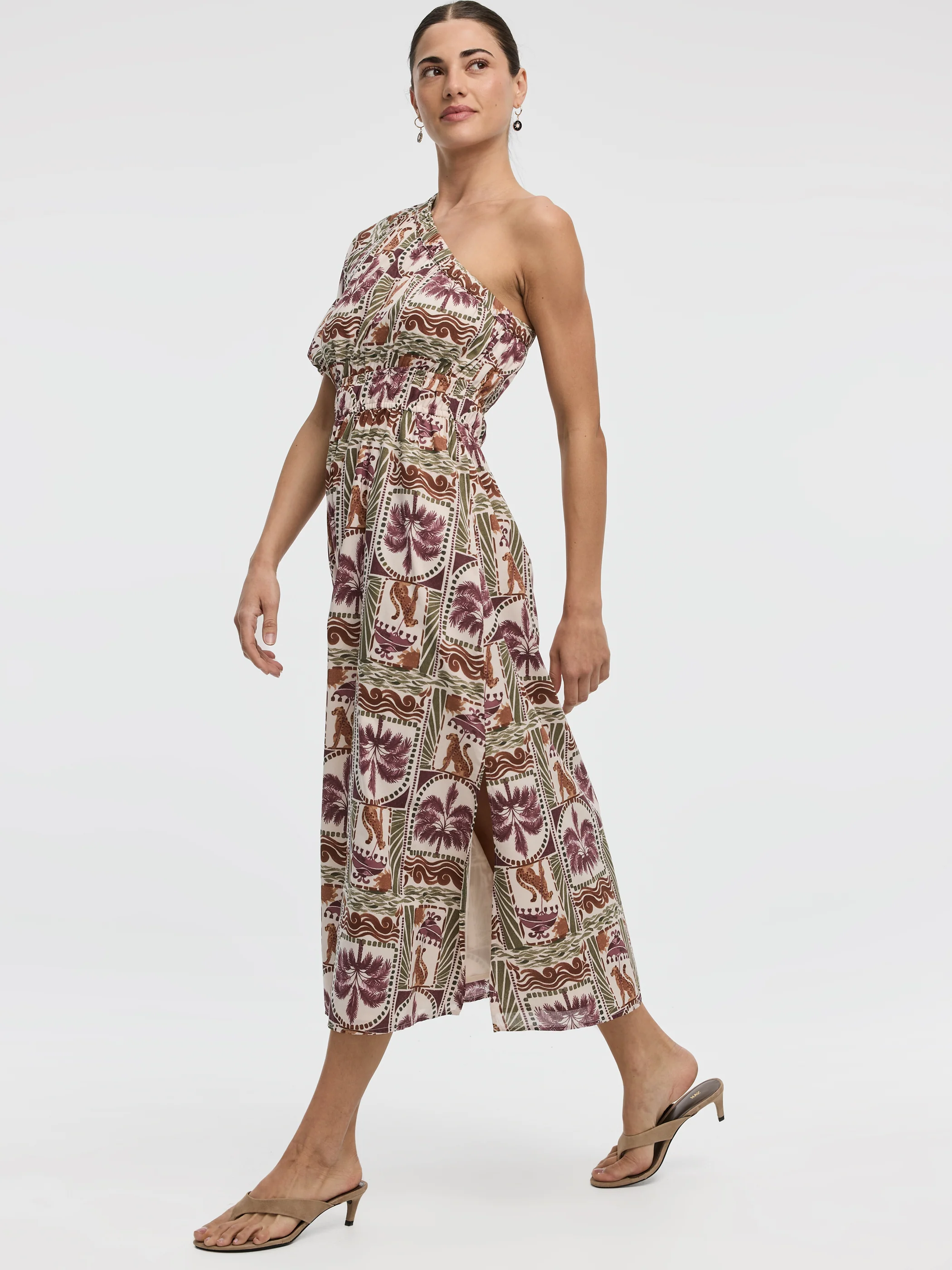 One-Shoulder Maxi Dress - Image 4