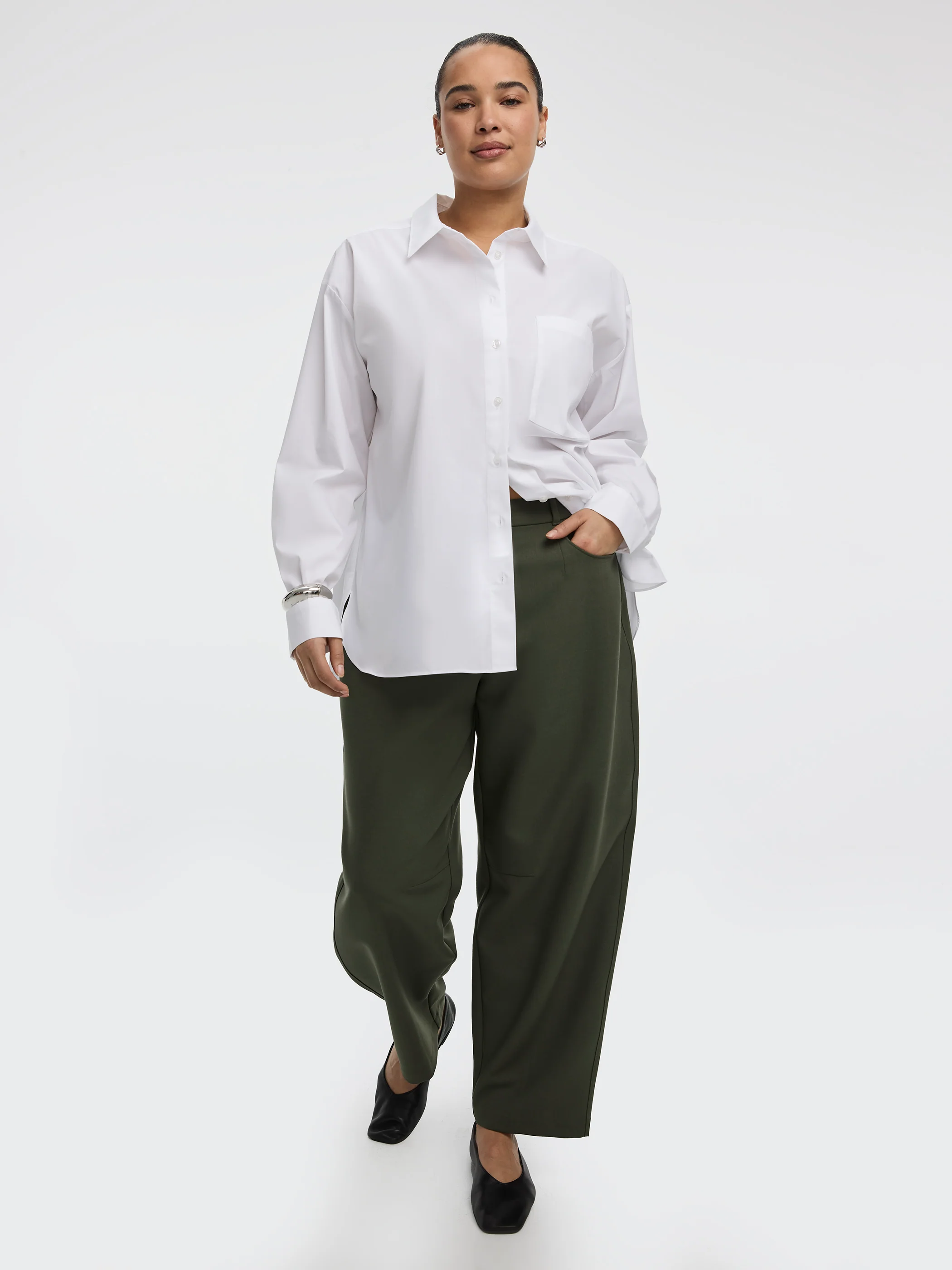 Mid-Rise Barrel Pants - Curvy Fit - Image 6