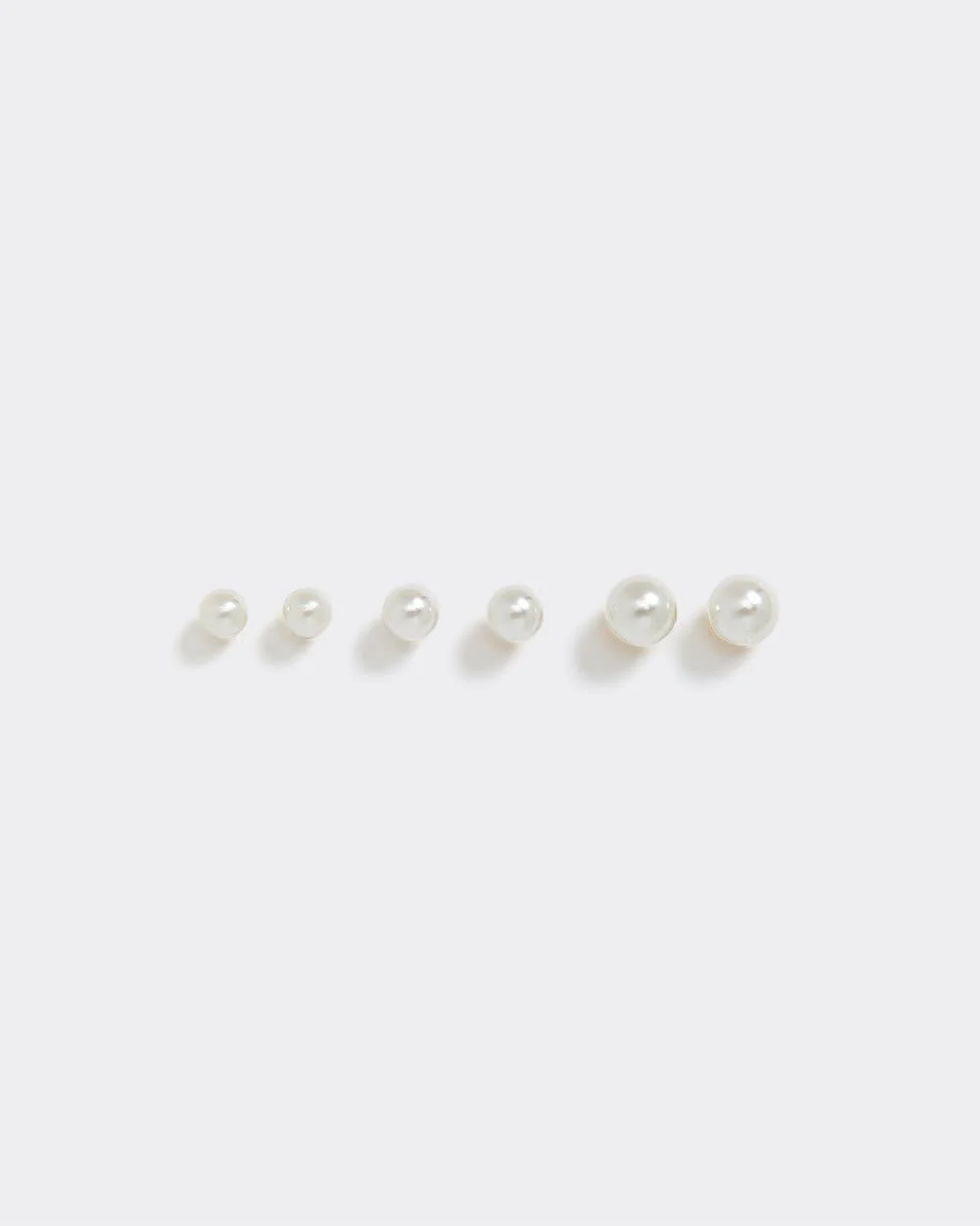 Pearl Earrings - 3 Pairs - Image 2