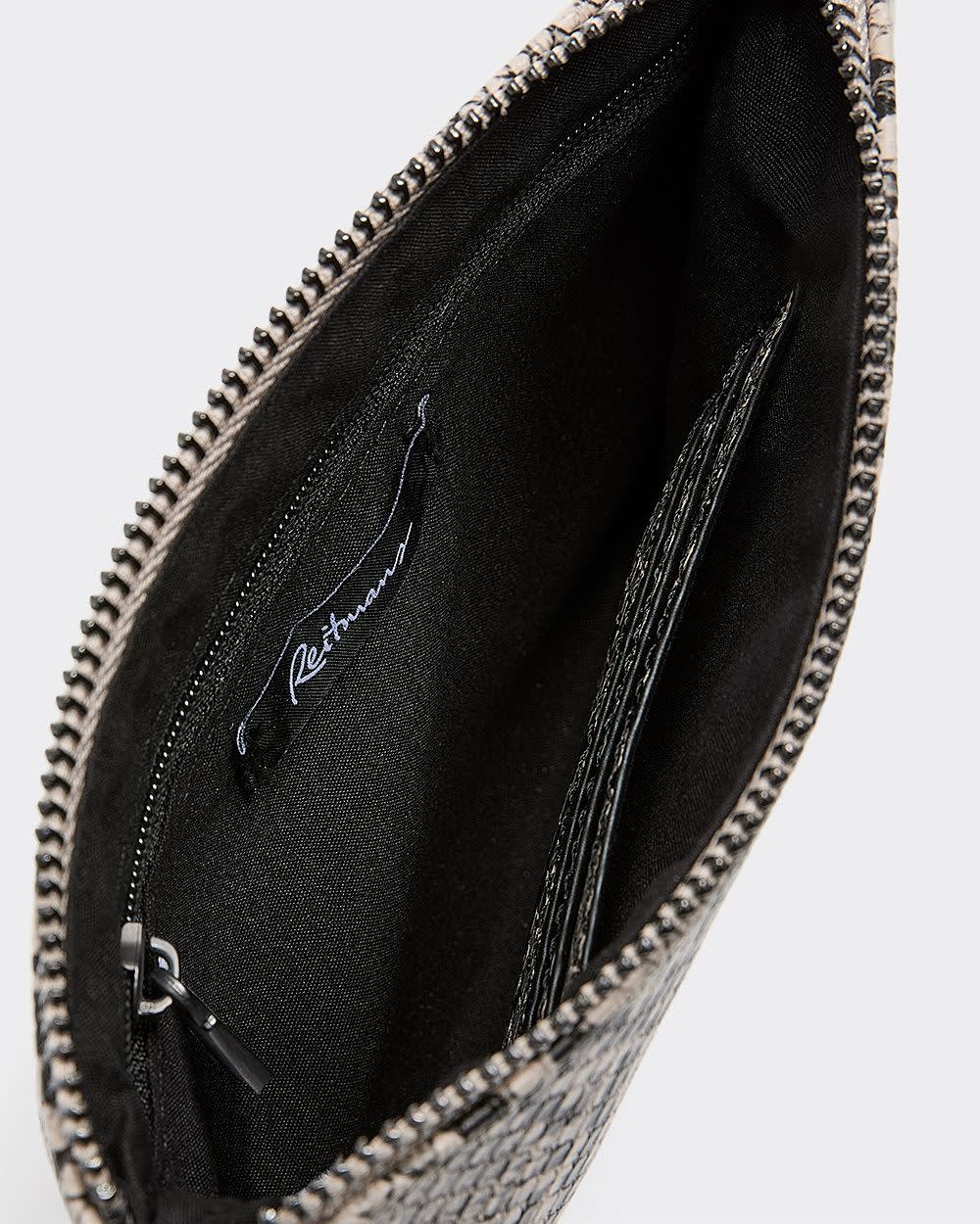 Faux Leather Snakeskin Pochette - Image 3