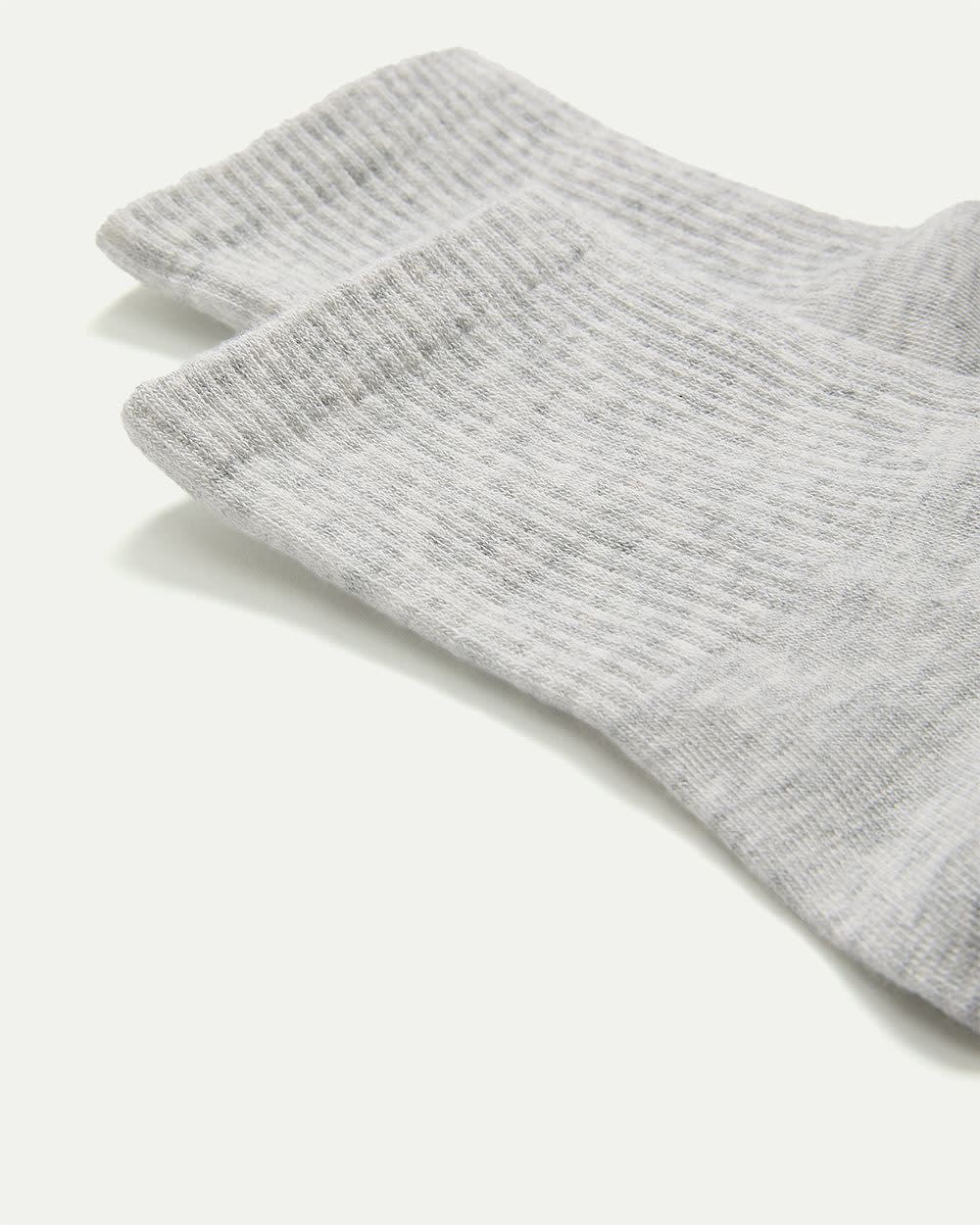 Ribbed Cotton Anklet Socks - Image 3