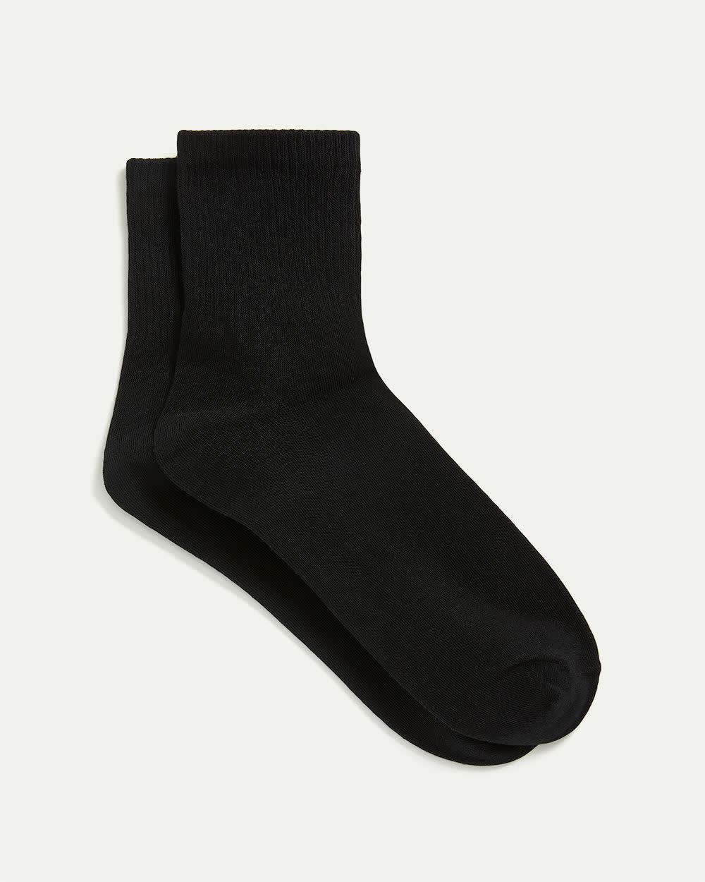 Ribbed Cotton Anklet Socks - Image 4