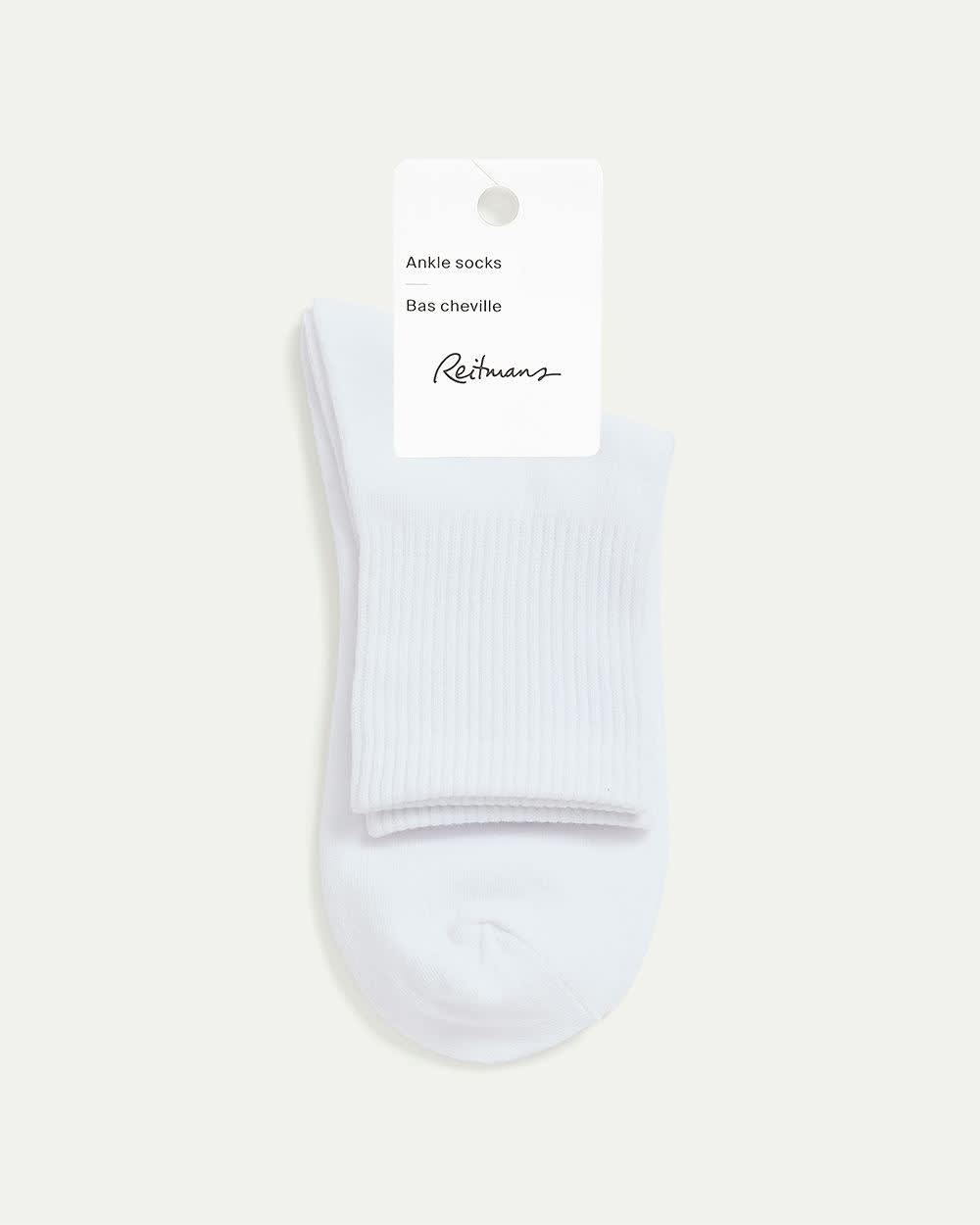 Ribbed Cotton Anklet Socks - Image 8