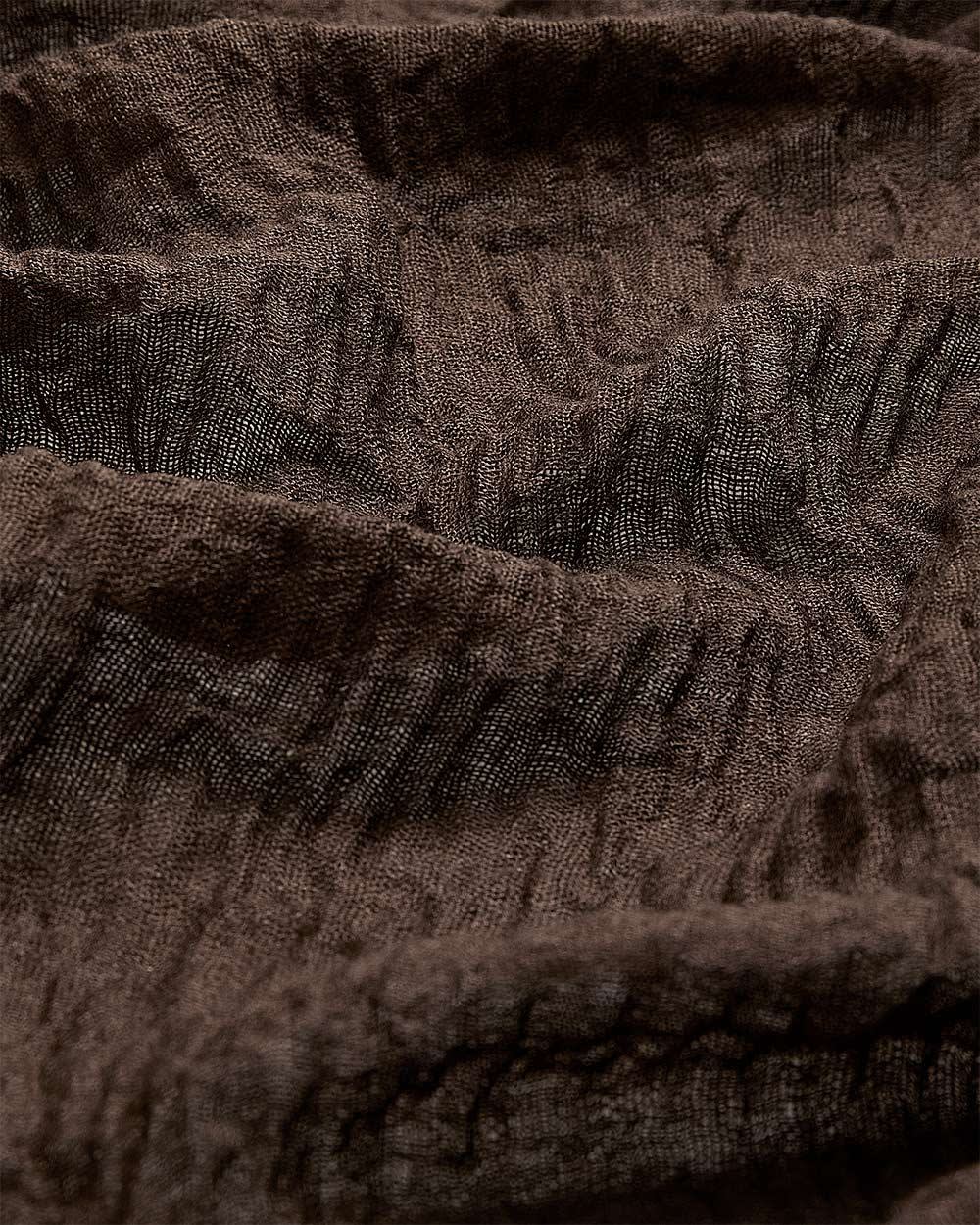 Crinkled Scarf with Raw Edges - Image 5