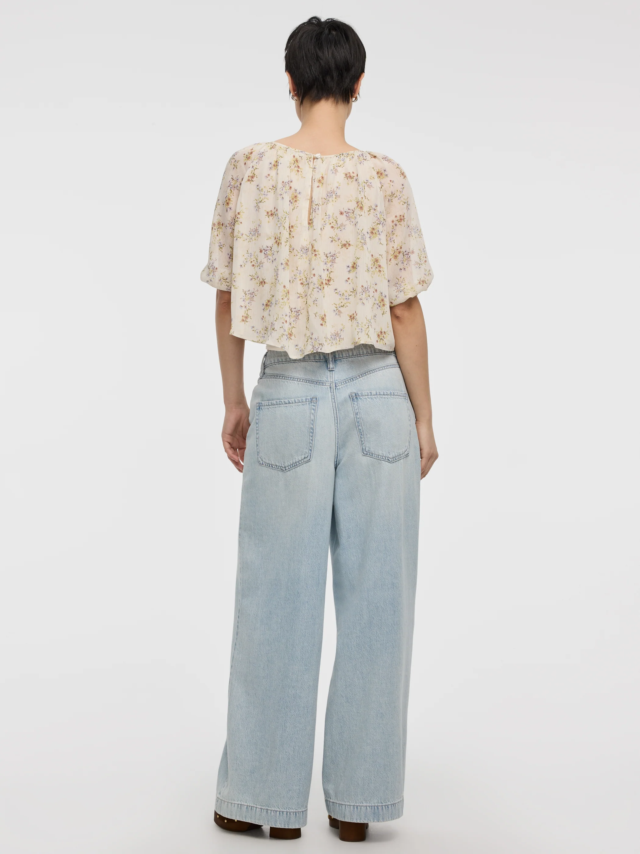 Scoop-Neck Loose Blouse with Raglan Sleeves - Image 3