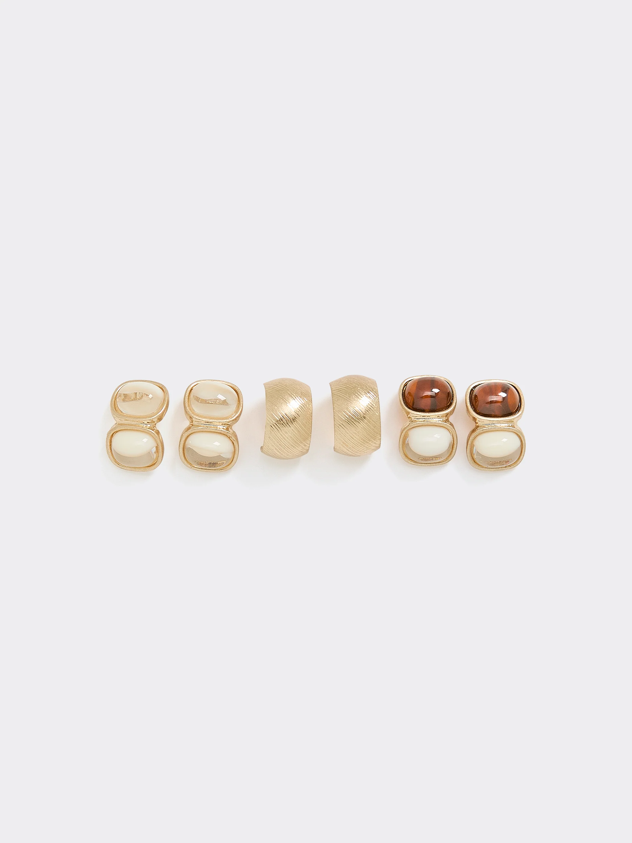 Hoop Earrings - 3 Pairs - Image 2