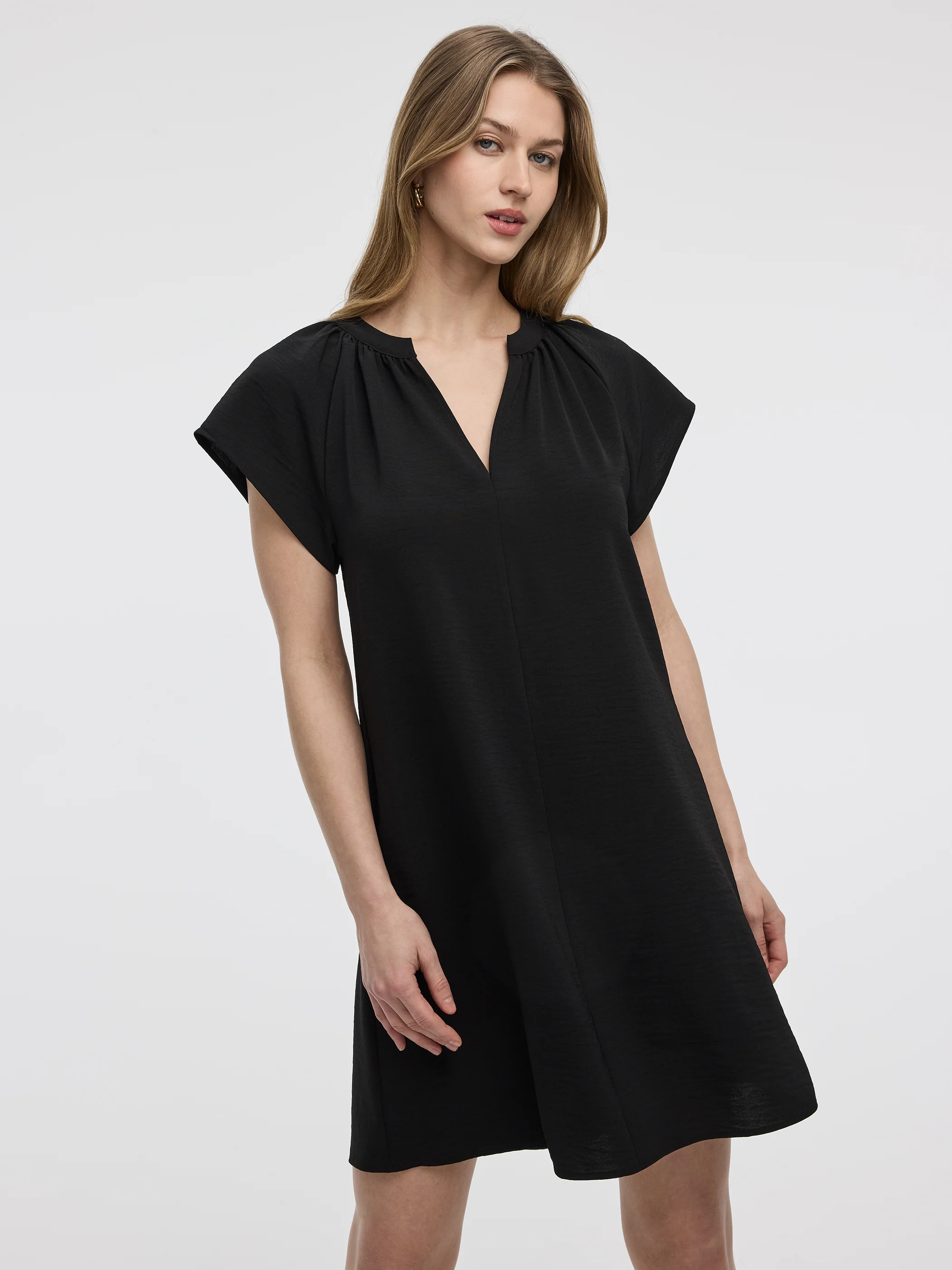 Split-Neck Shift Dress - Image 4