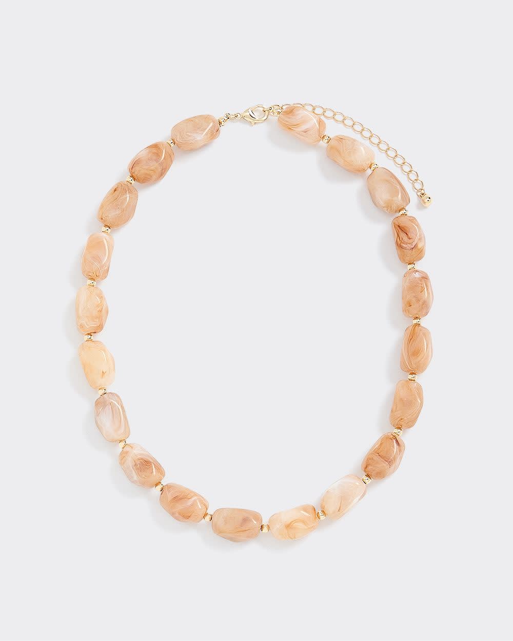 Short Necklace with Acrylic Beads - Image 2