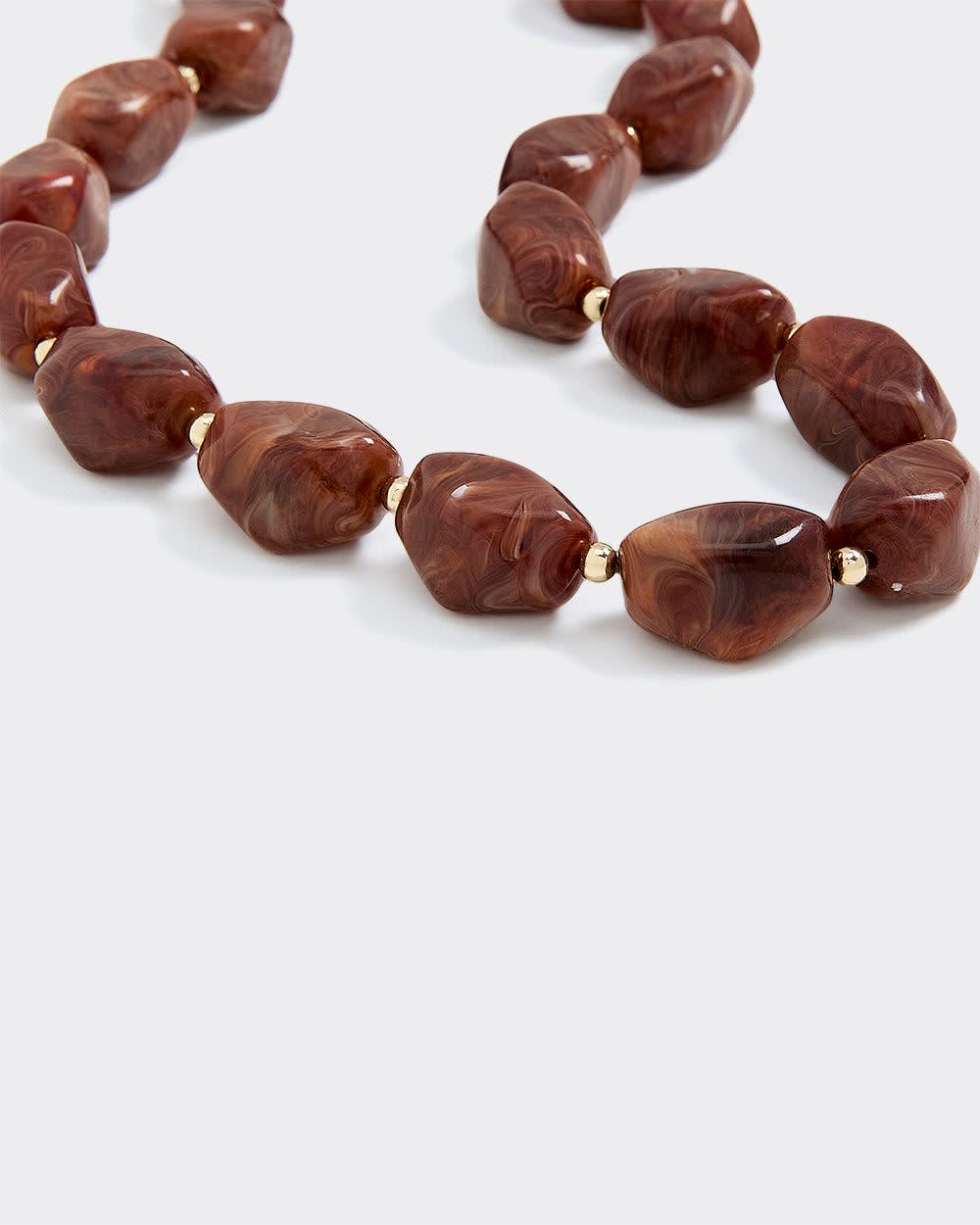 Short Necklace with Acrylic Beads - Image 3