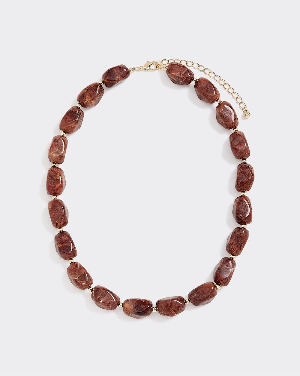 Short Necklace with Acrylic Beads - Image 4