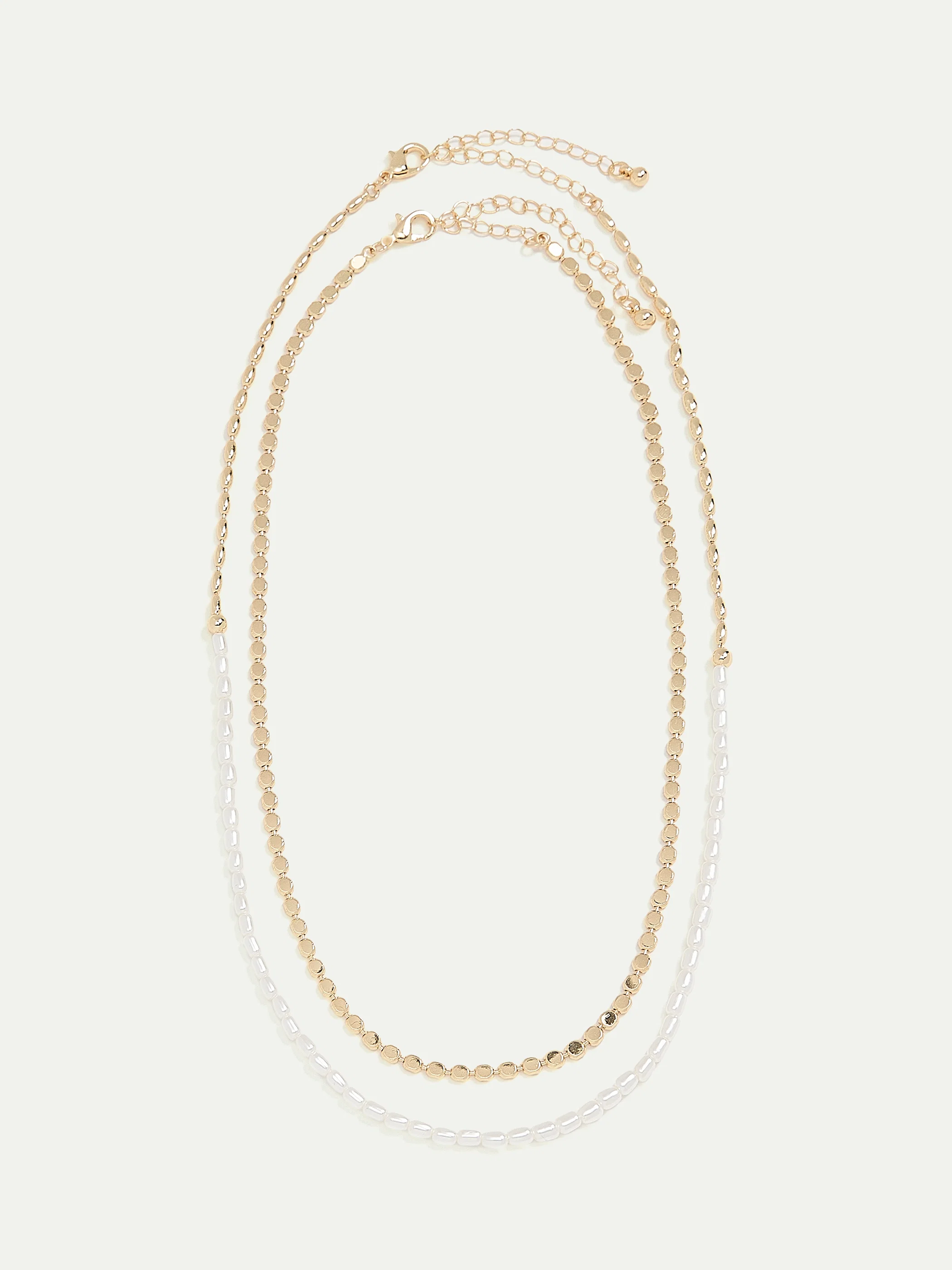 Short Necklaces with Pearls - Set of 2 - Image 3