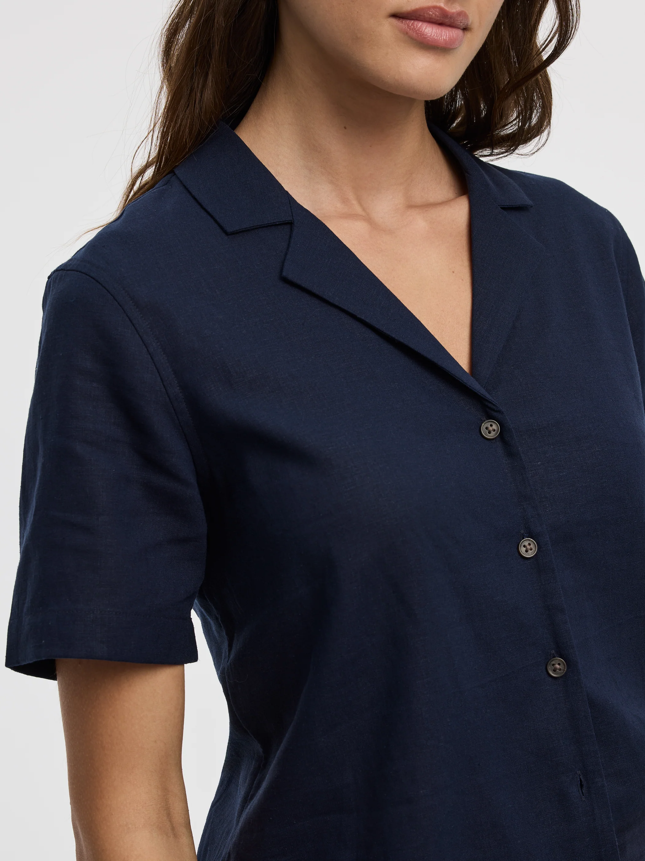 Short-Sleeve Shirt with Pyjama Collar - Image 6