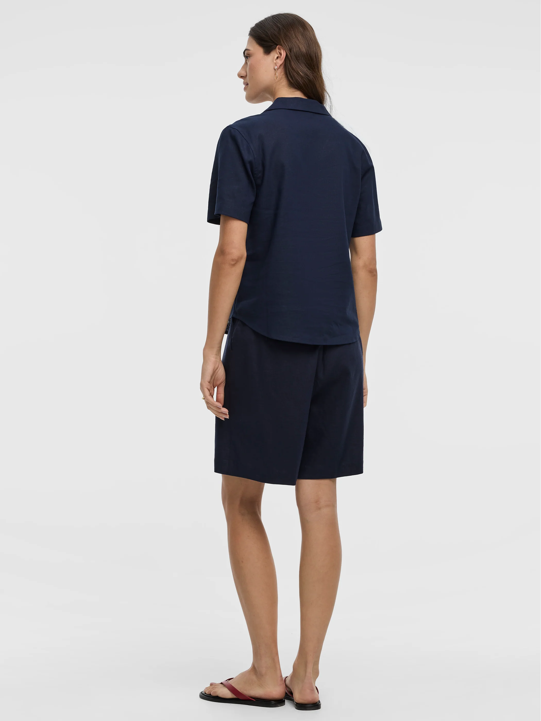 Short-Sleeve Shirt with Pyjama Collar - Image 7