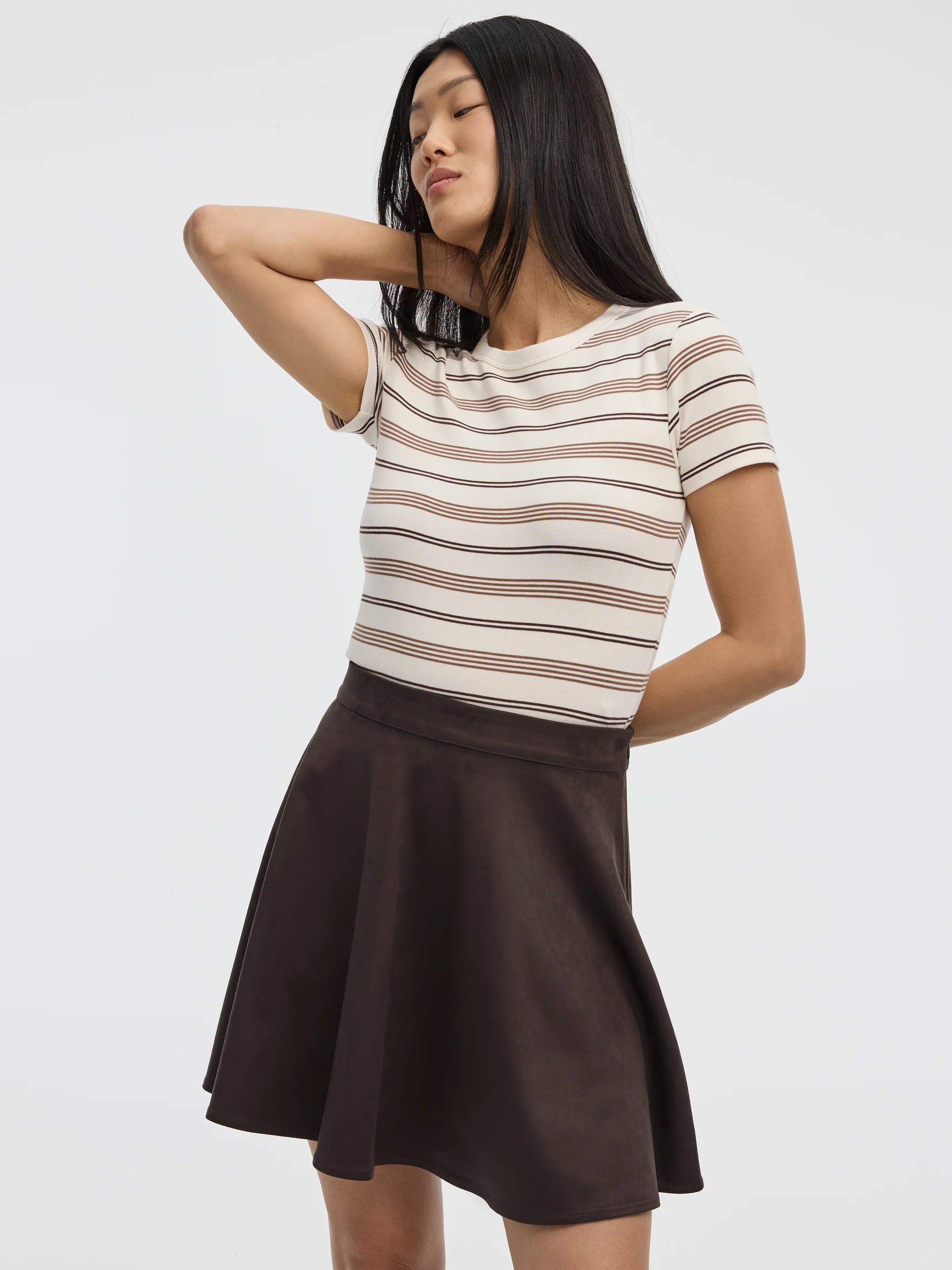 Striped Ribbed Crew-Neck T-Shirt - Image 3